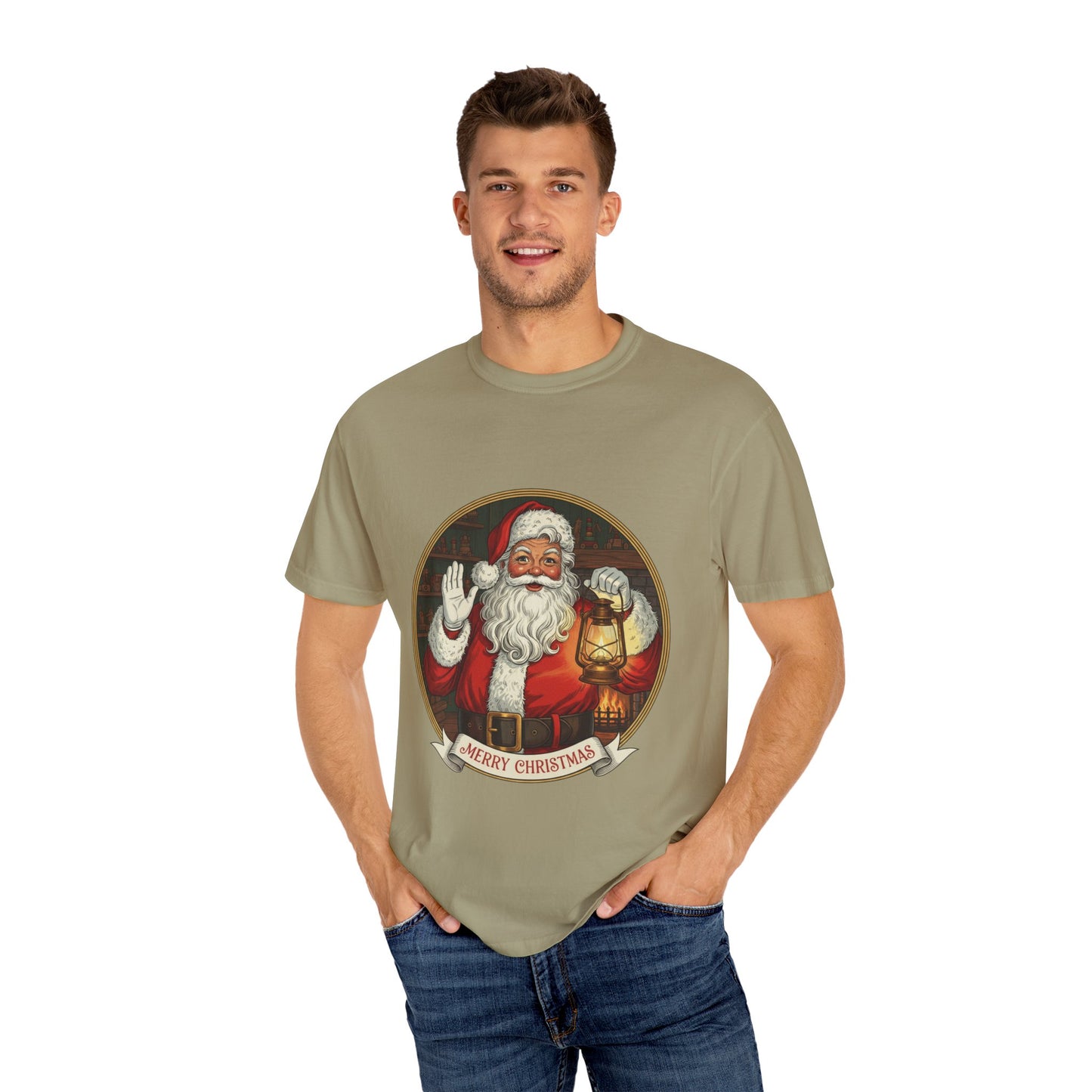 Merry Christmas Santa T-Shirt, Holiday Apparel for Festive Cheer, Unisex Christmas Tee, Perfect Gift for Family, Santa Lovers