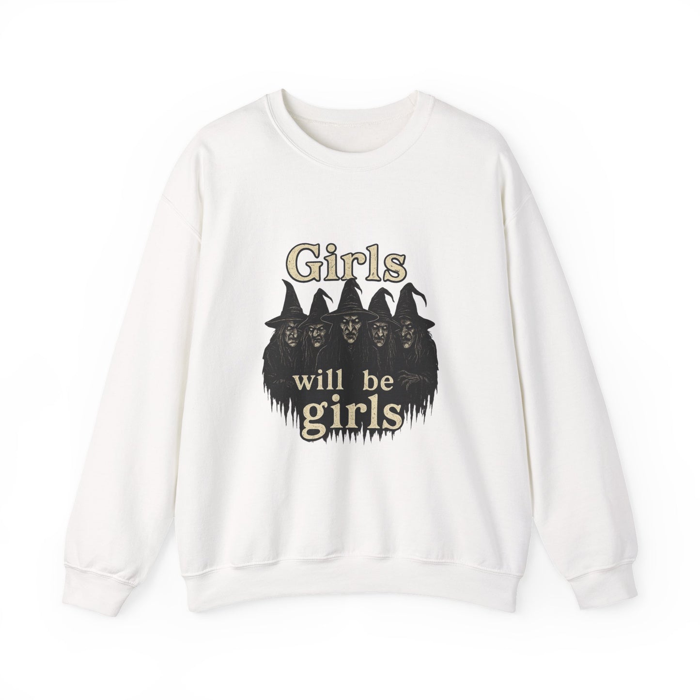 Halloween Feminist Sweatshirt, Girls Will Be Girls Crewneck