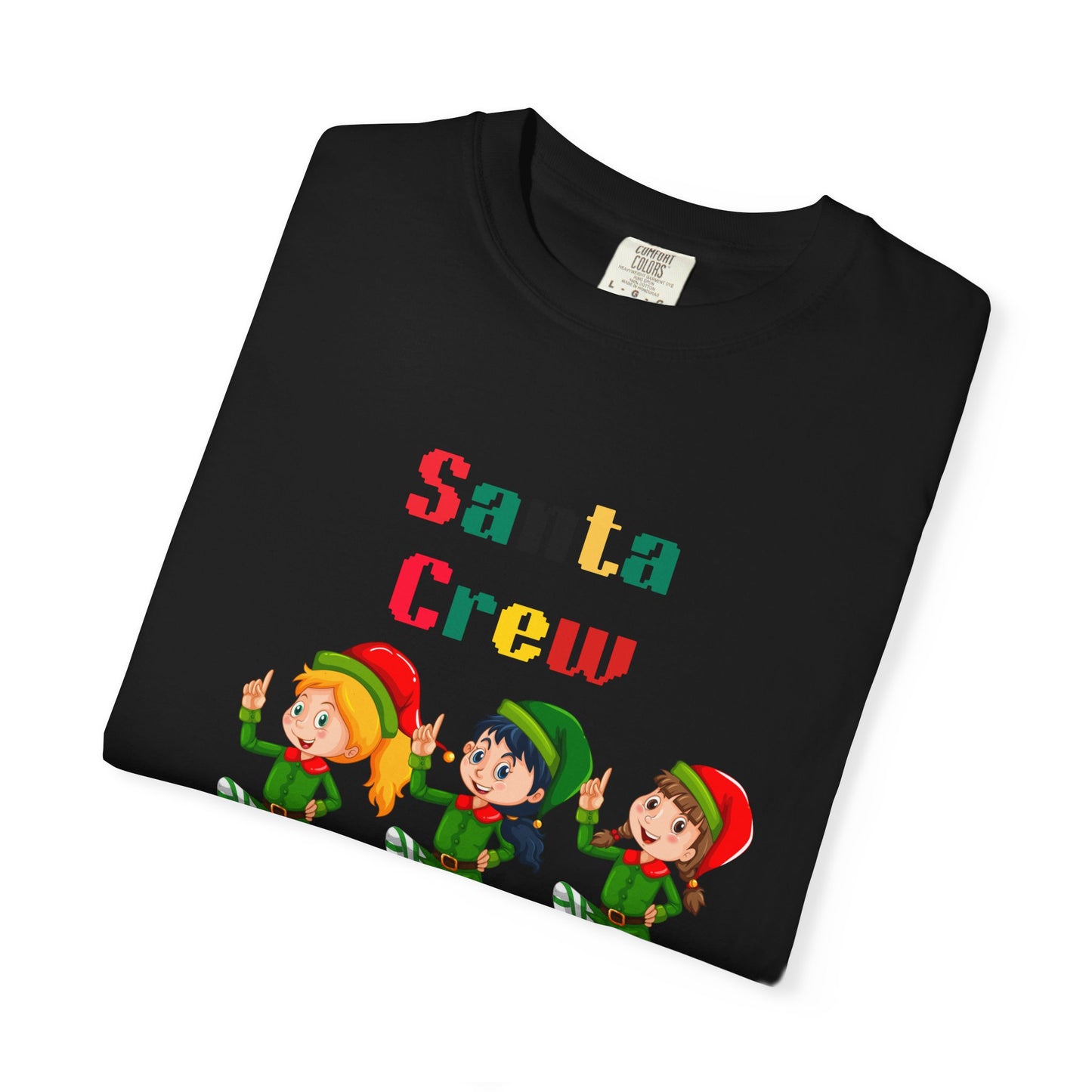 Christmas Elf T-Shirt, Fun Holiday Tee, Santa Crew Shirt, Cute Family Matching Tee, Festive Gift for Kids & Adults