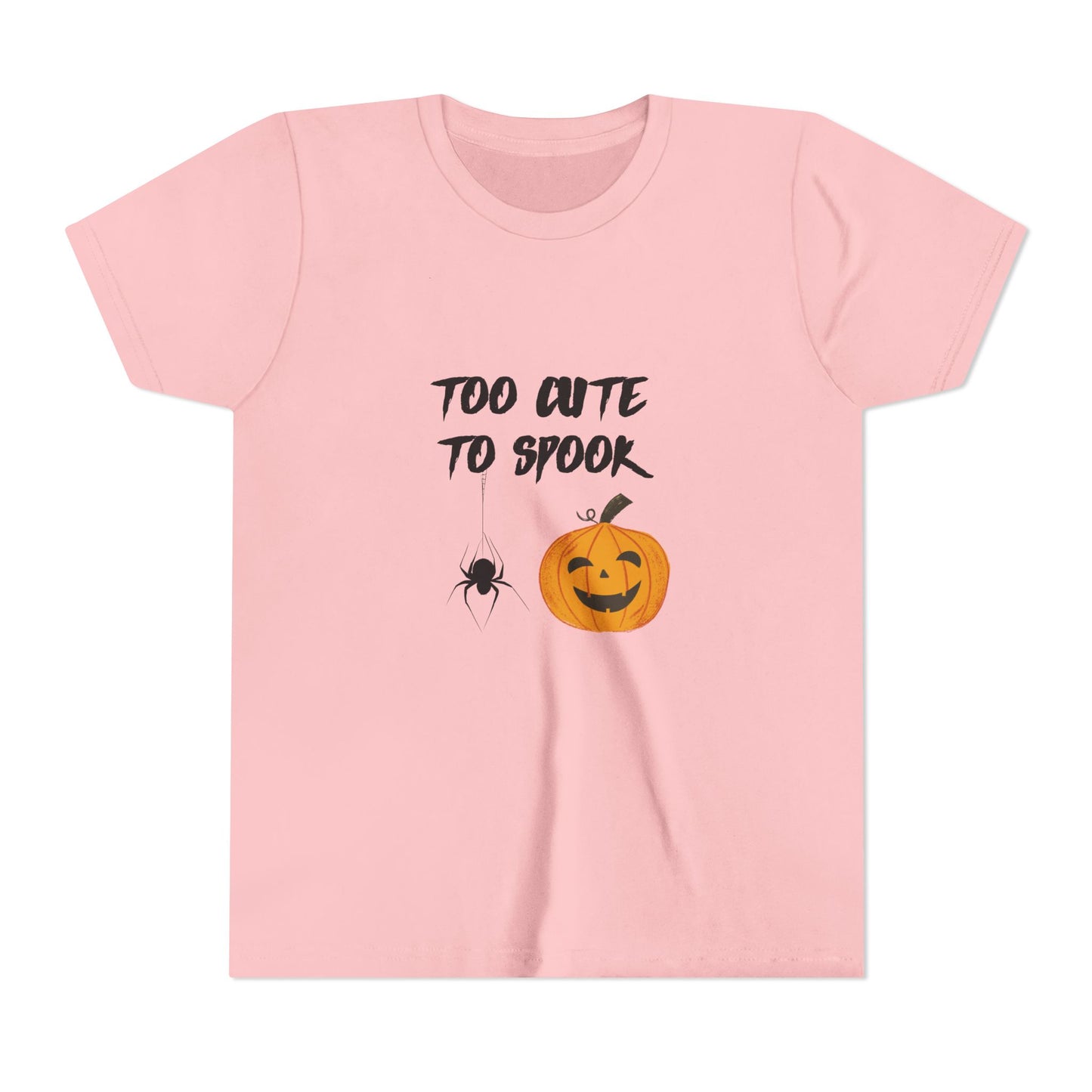Too Cute to Spook Youth Tee, Halloween Kids Shirt, Adorable Trick or Treat Tee