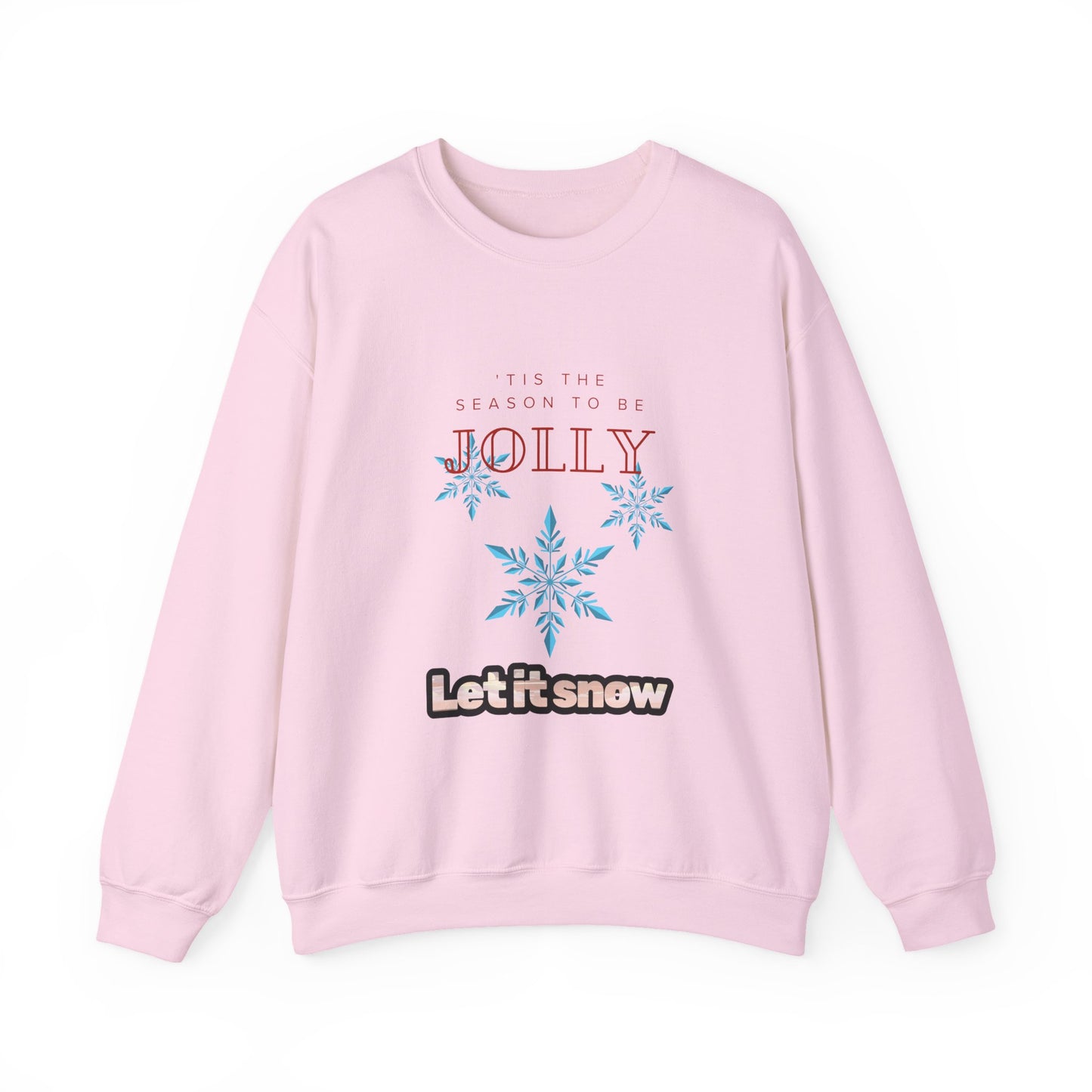 Festive 'Let It Snow' Crewneck Sweatshirt - Cozy Holiday Apparel