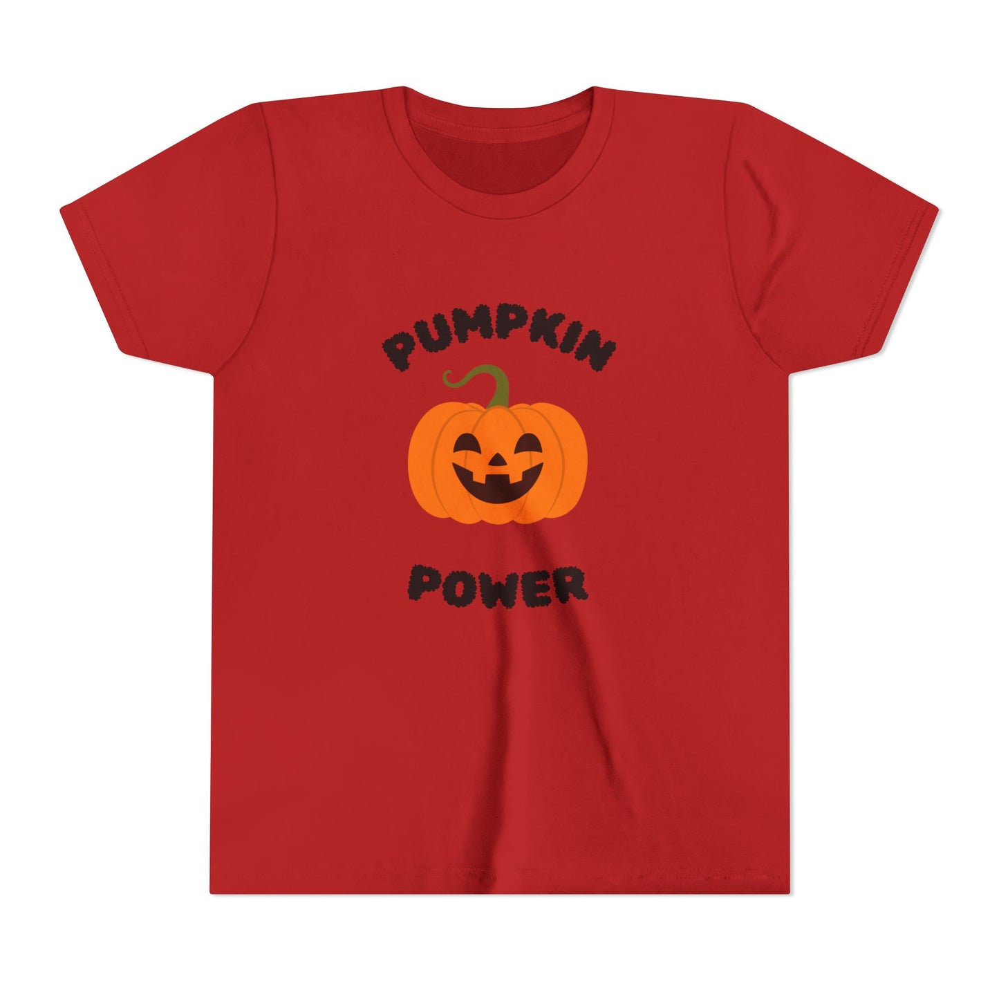Halloween Youth T-Shirt with Pumpkin Power Design