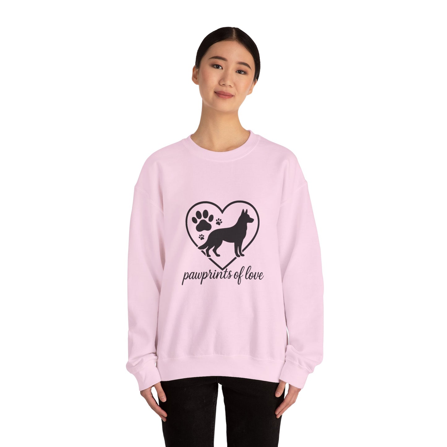 Pawprints of Love-Unisex Heavy Blend™ Crewneck Sweatshirt