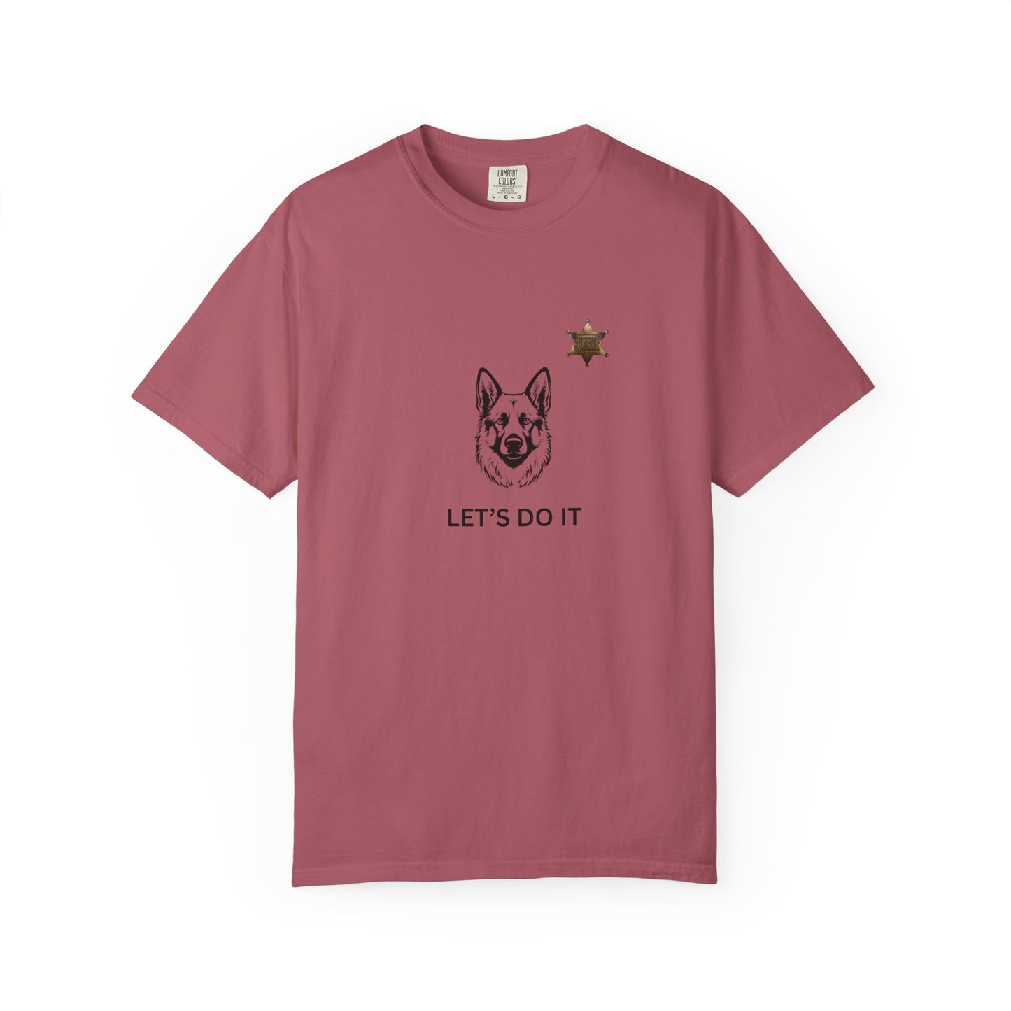 Police Dog Garment-Dyed T-Shirt - Lets Do It