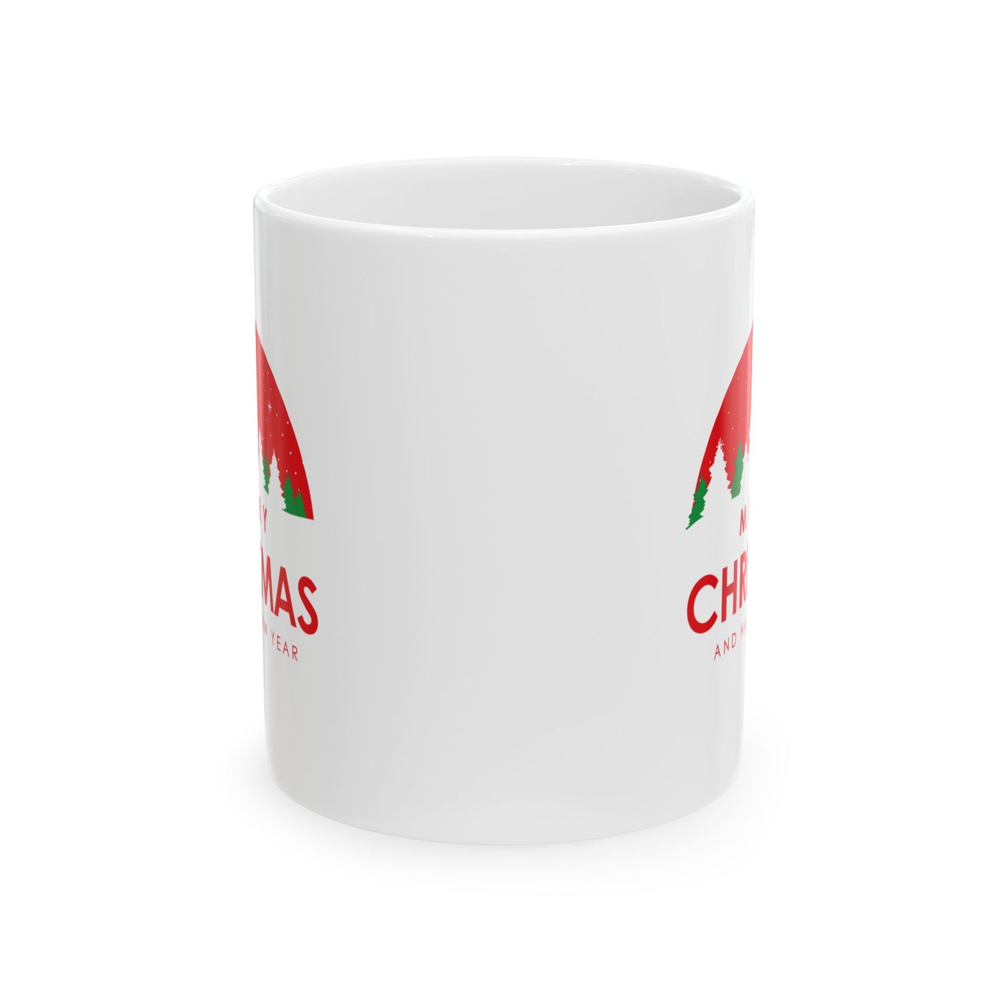 Christmas Ceramic Mug, Holiday Gift