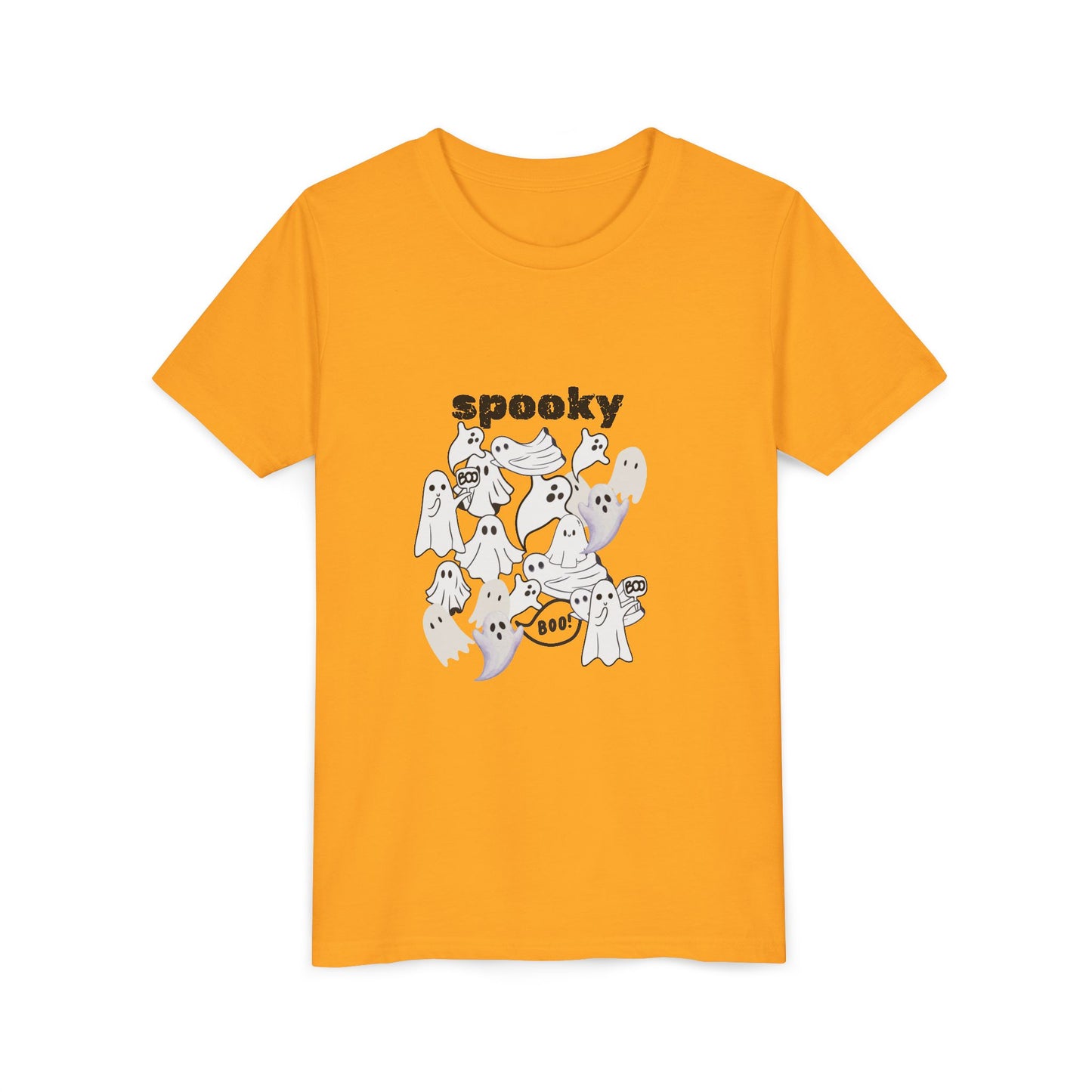Spooky Ghost Youth Tee Halloween Shirt