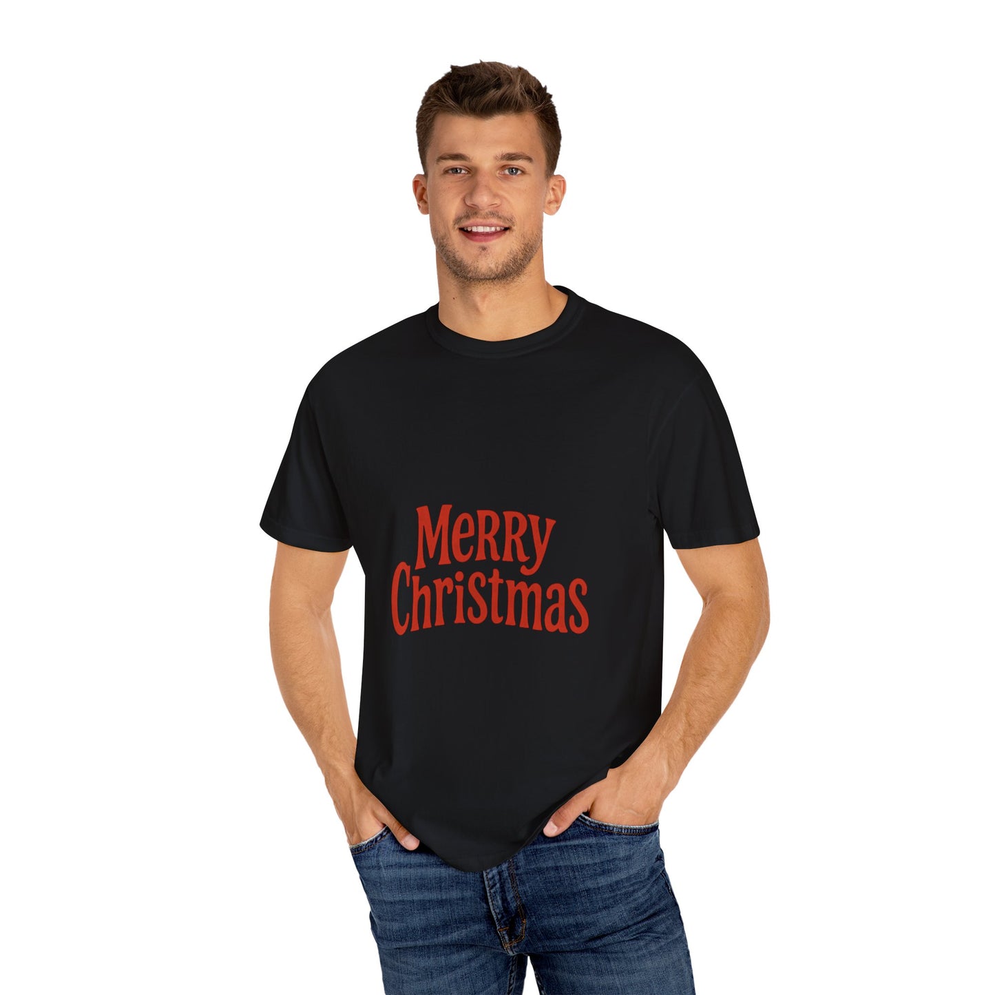 Merry Christmas Unisex Garment-Dyed T-shirt