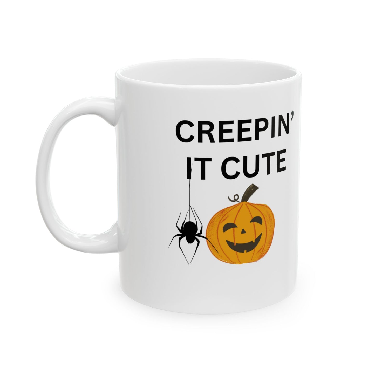 Halloween Mug - Creeping It Cute Ceramic Mug (11oz)