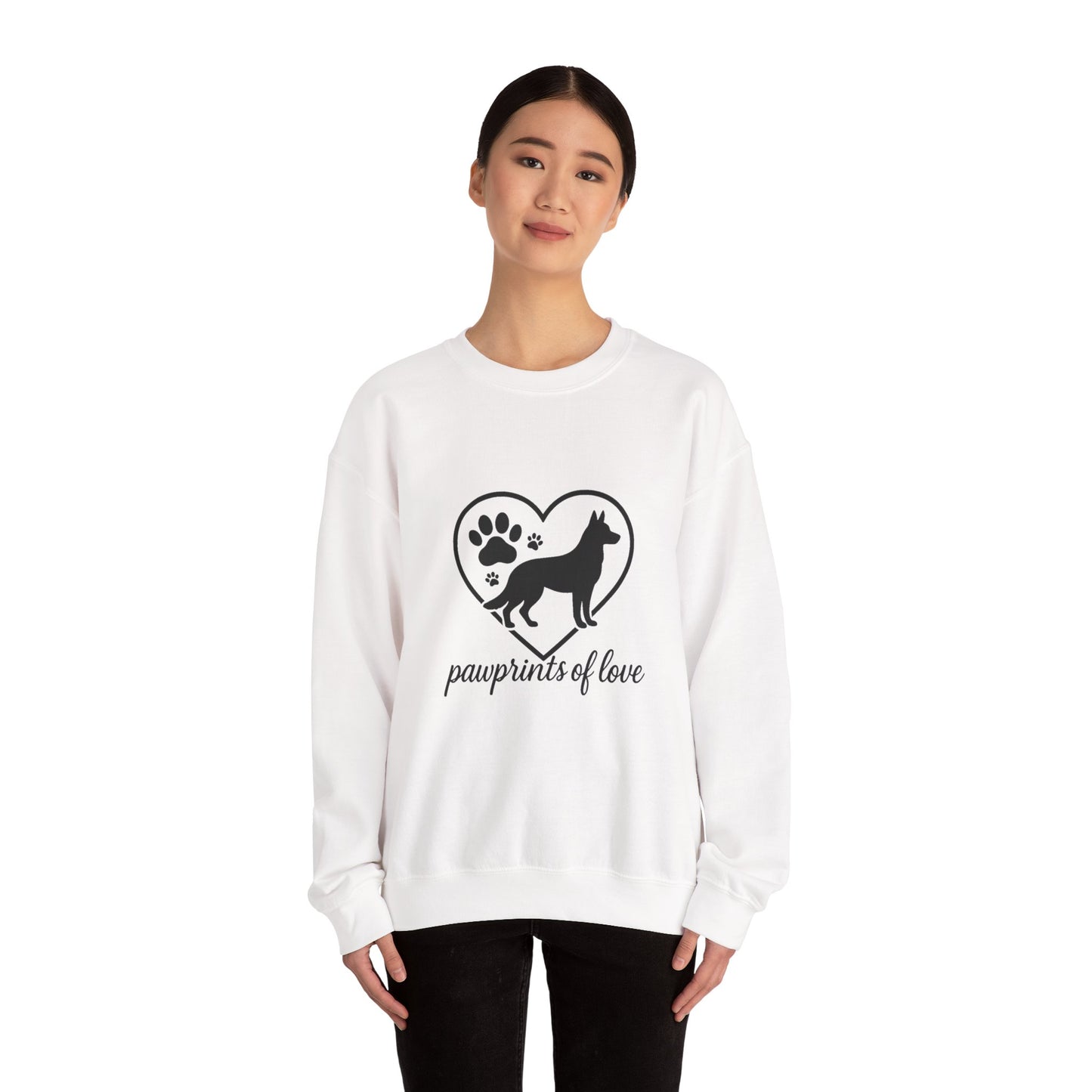 Pawprints of Love-Unisex Heavy Blend™ Crewneck Sweatshirt