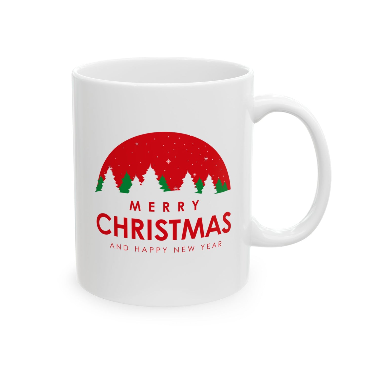 Christmas Ceramic Mug, Holiday Gift