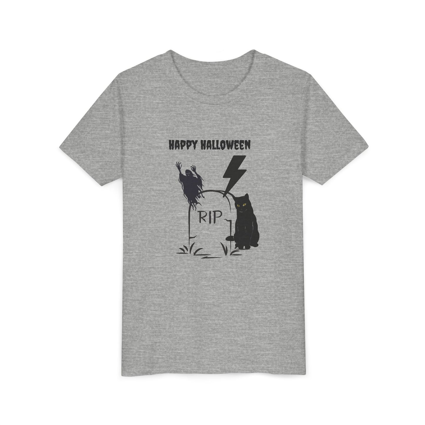 Youth Halloween Tee, Spooky Kids Shirt