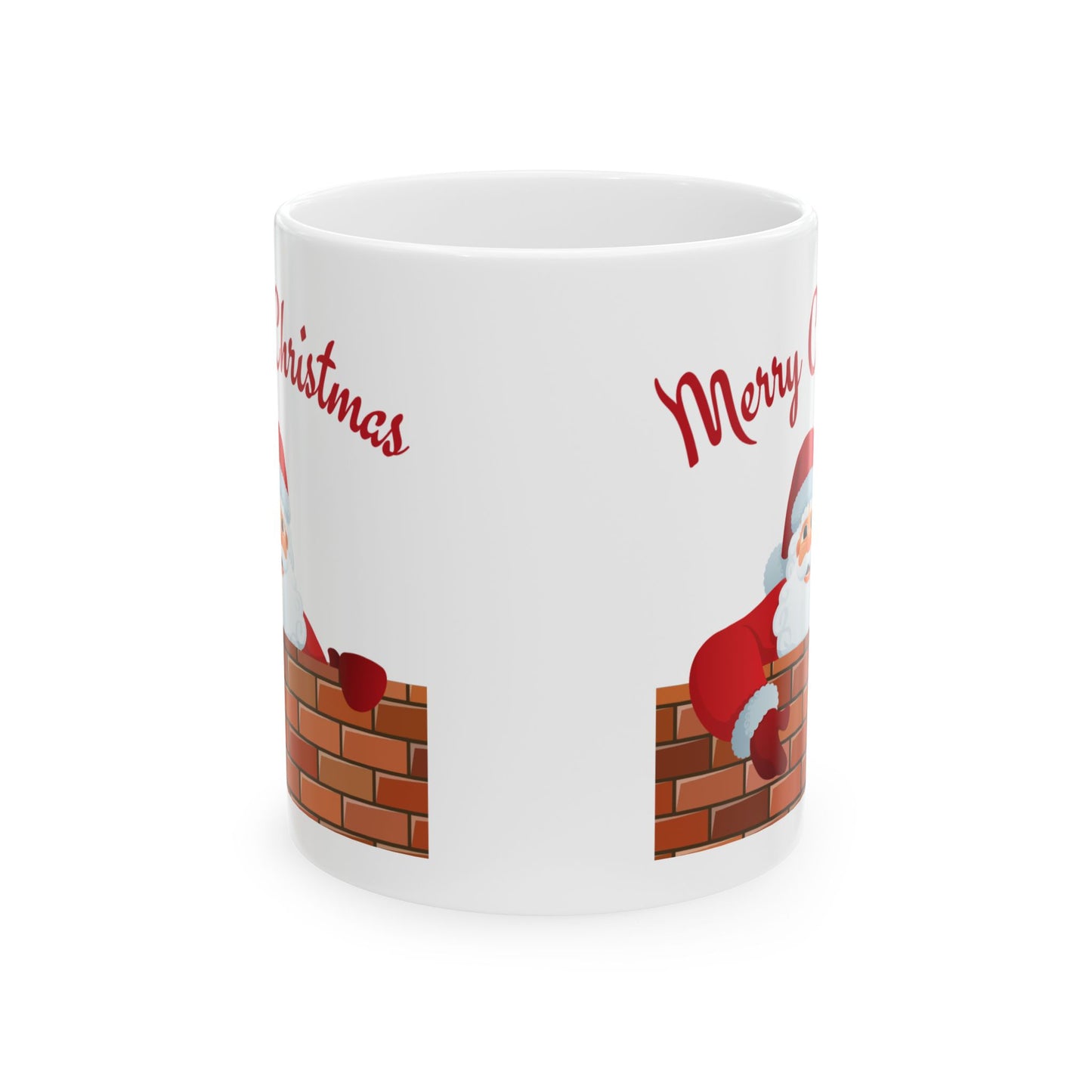 Santa Claus Christmas Mug - Festive Holiday Coffee Cup, Xmas Gift