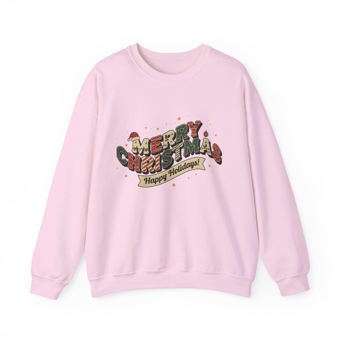 Cozy Holiday Crewneck Sweatshirt - Merry Christmas Design