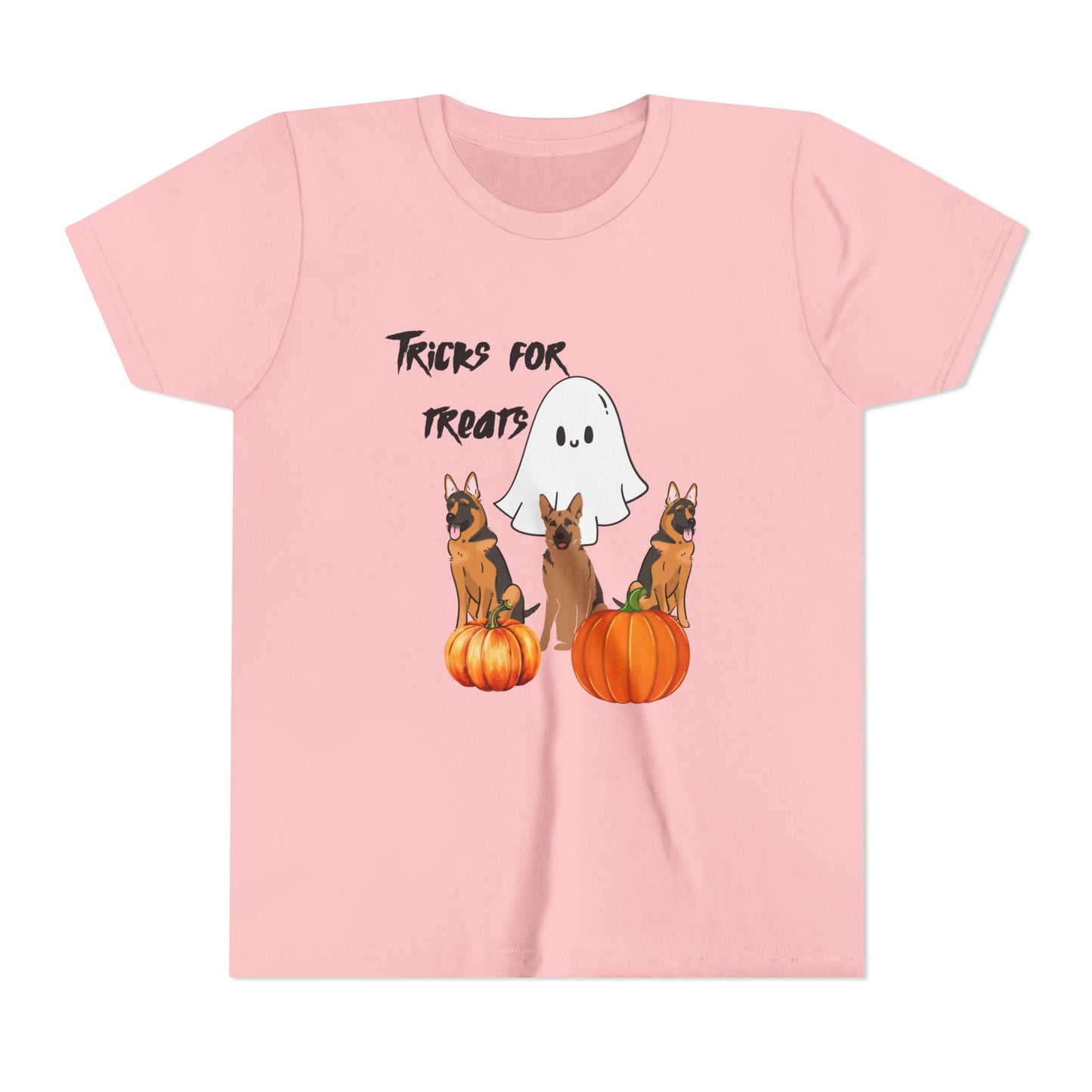 Adorable Halloween Youth Tee with Ghost and Dog Design