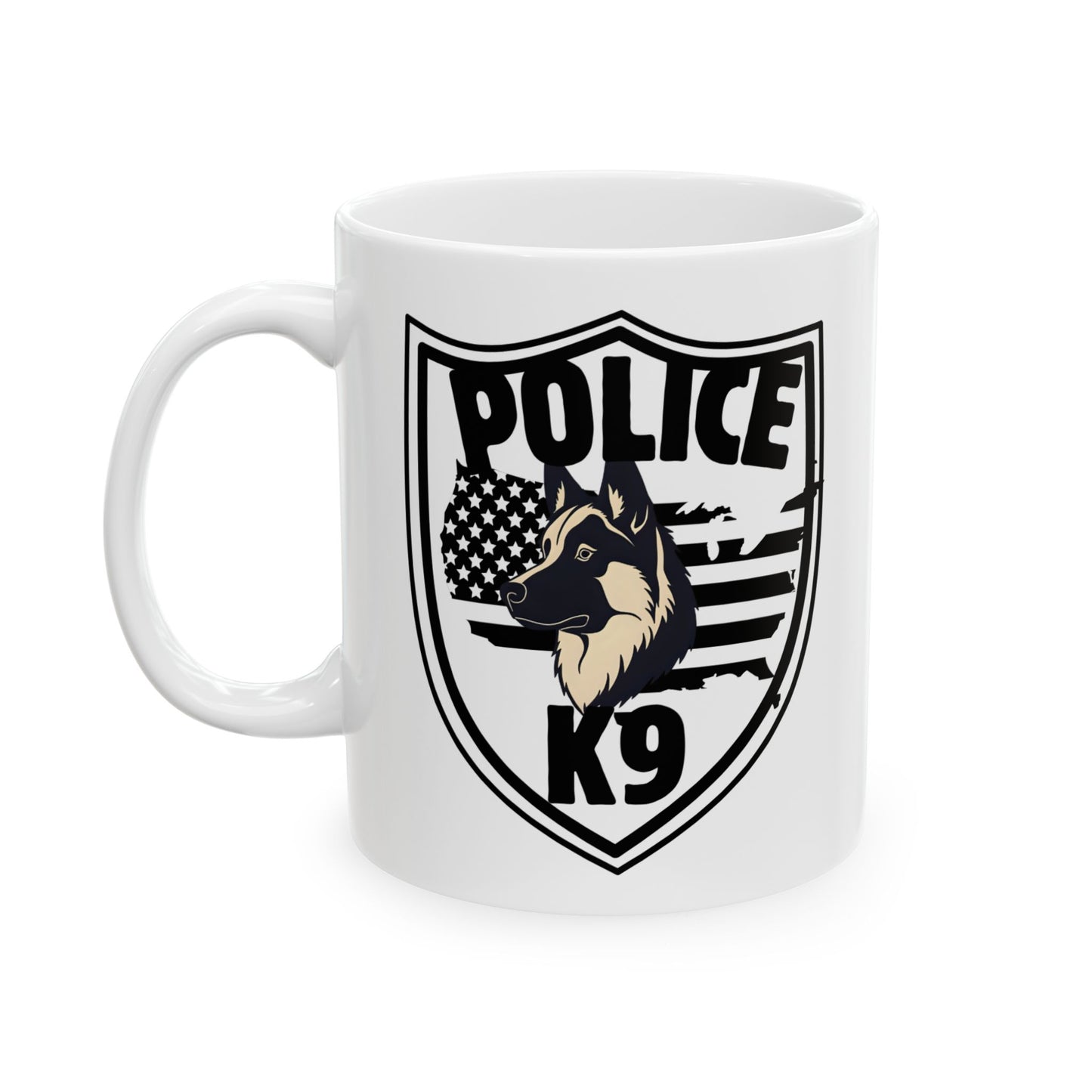 Police Shield Ceramic Mug - Perfect Gift for Law Enforcement, Police Appreciation, & Everyday Use
