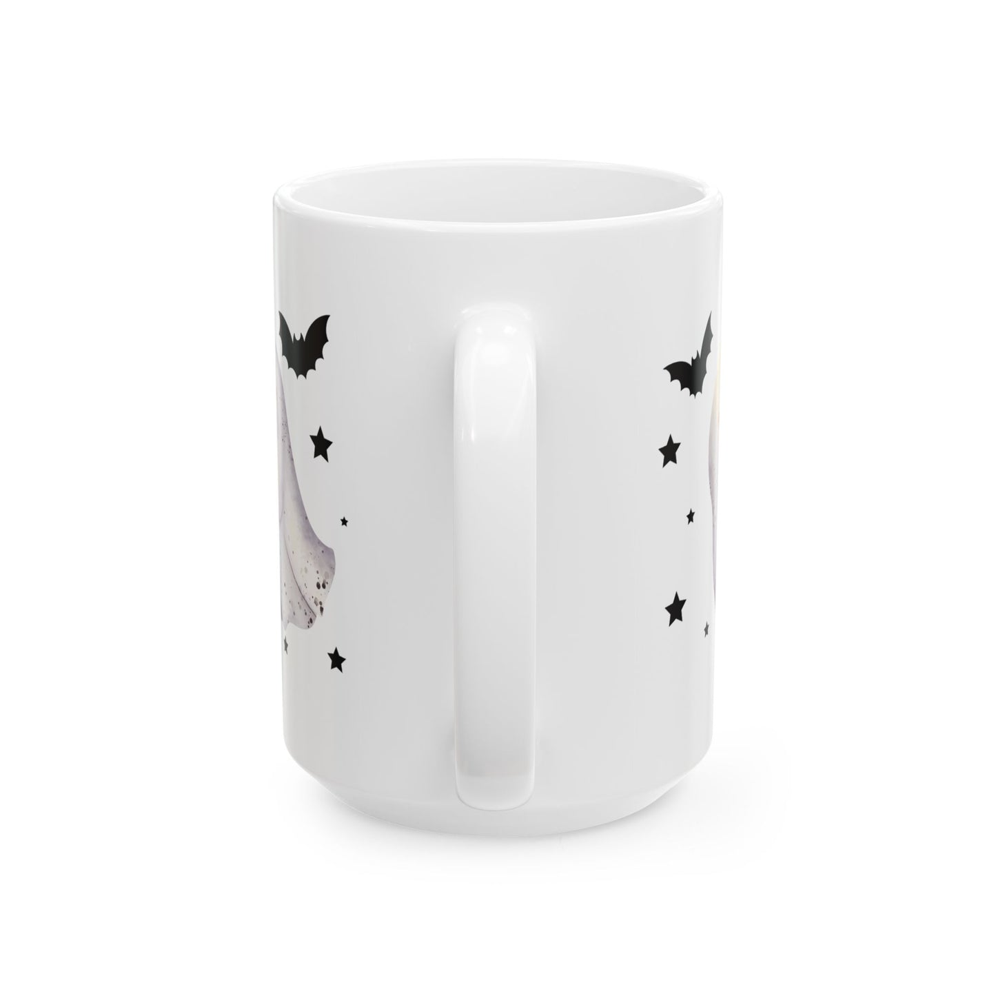 Spooky Ghost Ceramic Mug for Halloween 11oz and 15oz