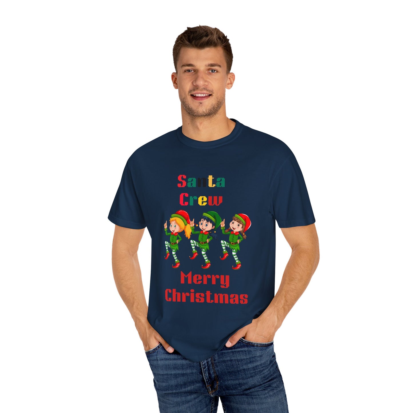Christmas Elf T-Shirt, Fun Holiday Tee, Santa Crew Shirt, Cute Family Matching Tee, Festive Gift for Kids & Adults