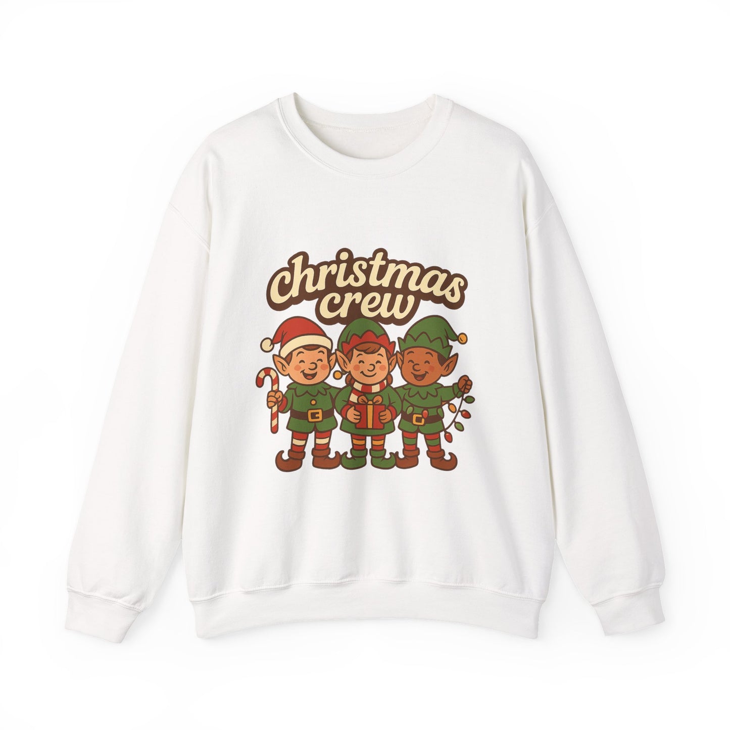 The crew of Christmas elves Unisex Heavy Blend™ Crewneck Sweatshirt