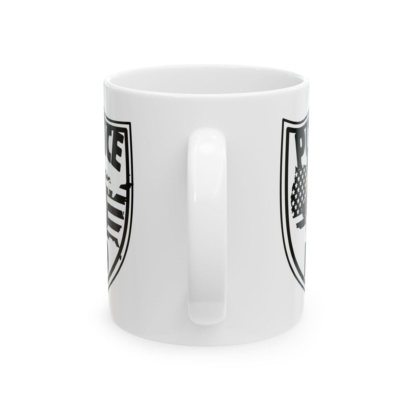 Police Shield Ceramic Mug - Perfect Gift for Law Enforcement, Police Appreciation, & Everyday Use