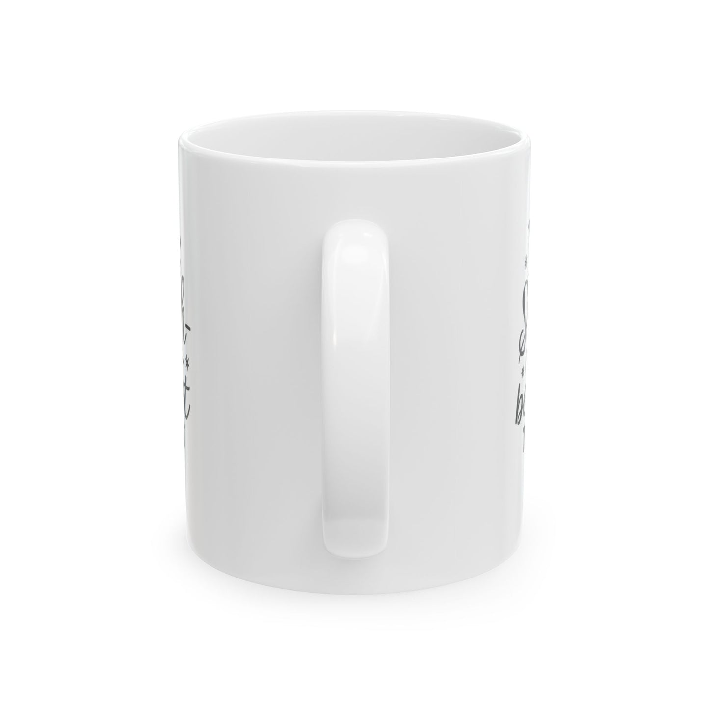 Festive Ceramic Mug - Sleigh Bright! Hot Cocoa, Coffee Lover Gift, Cozy Home Decor, Holiday Celebration