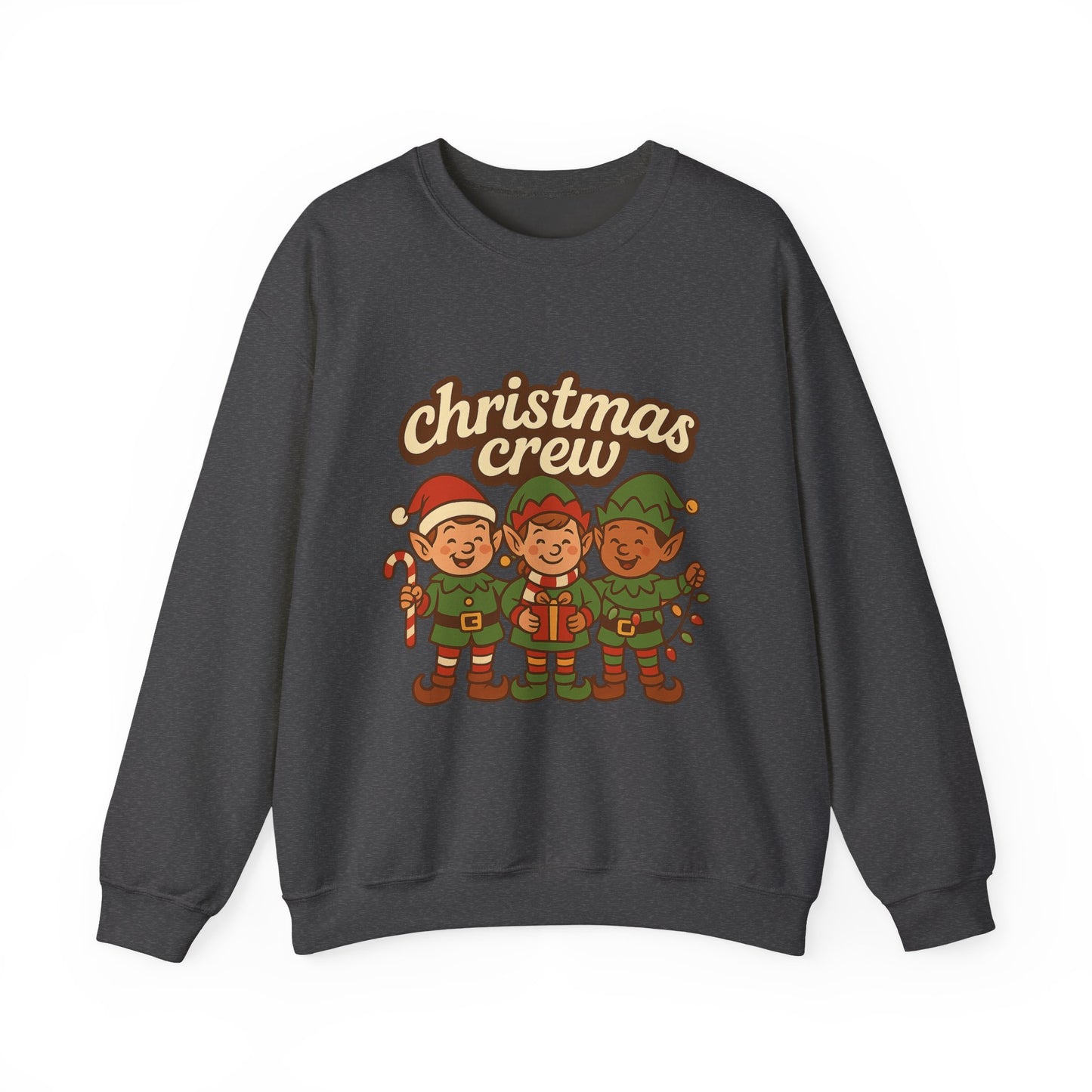 The crew of Christmas elves Unisex Heavy Blend™ Crewneck Sweatshirt