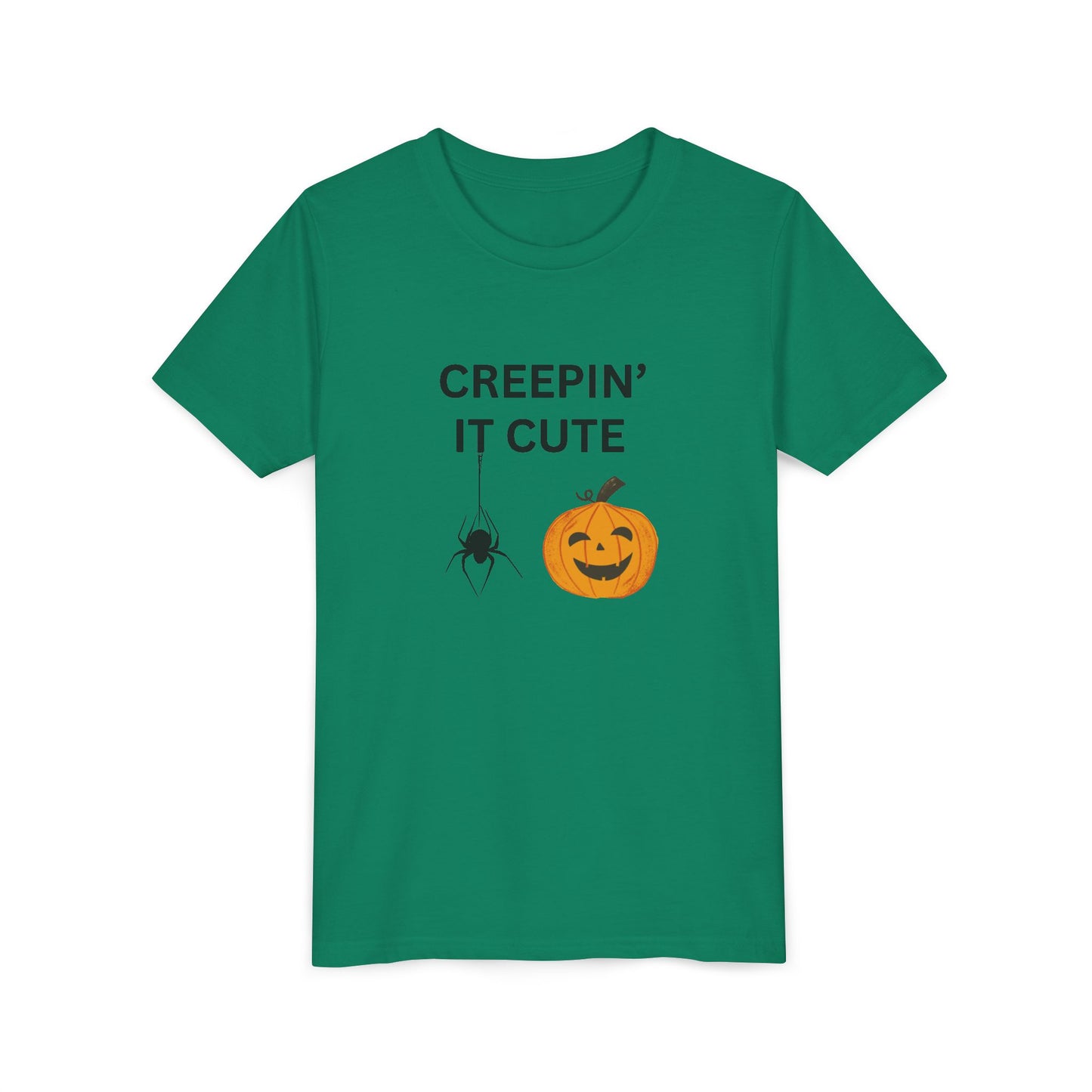 Halloween Youth Tee, Creepin' It Cute Shirt, Fall Apparel