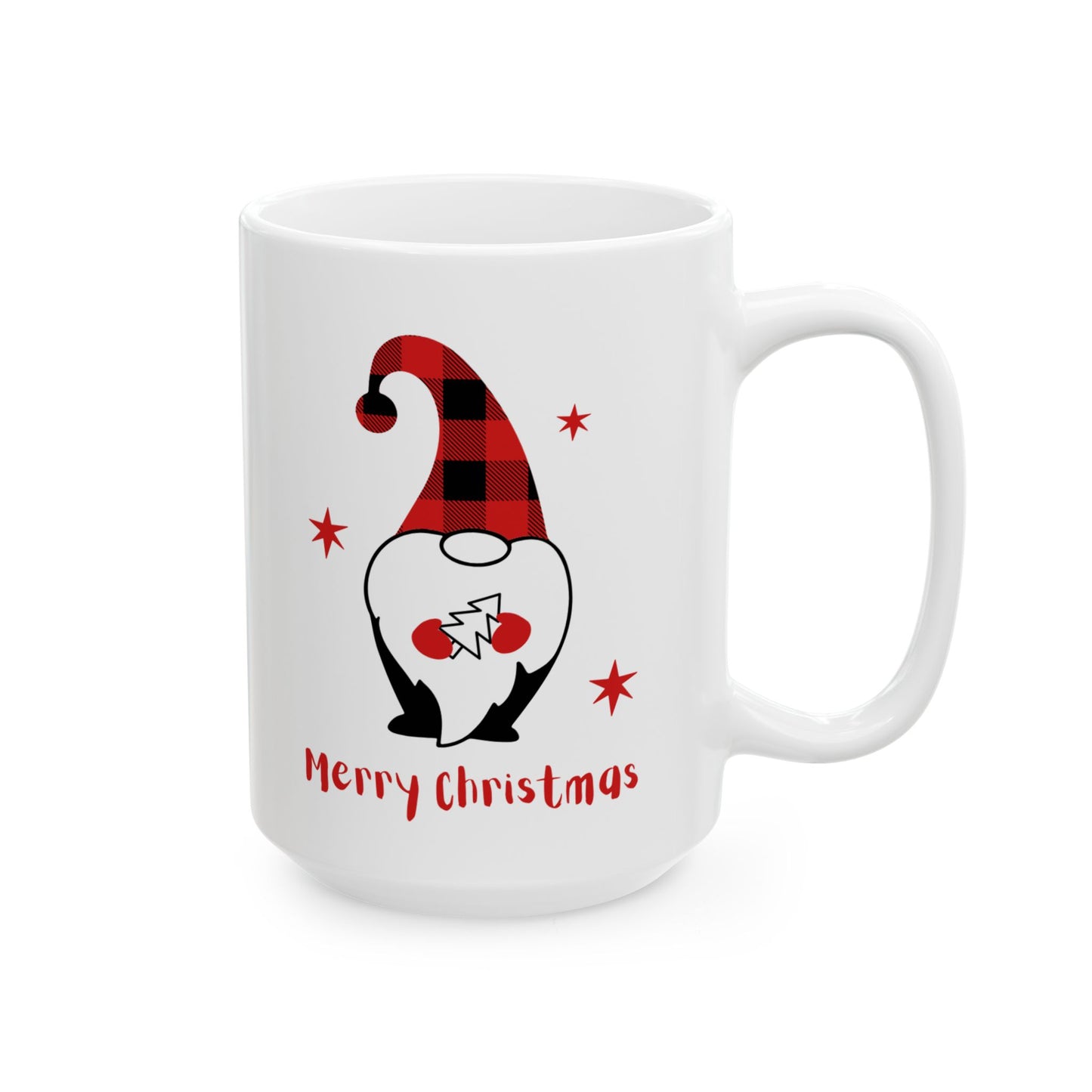 Merry Christmas Gnome Ceramic Mug | Holiday Gift, Coffee Lover