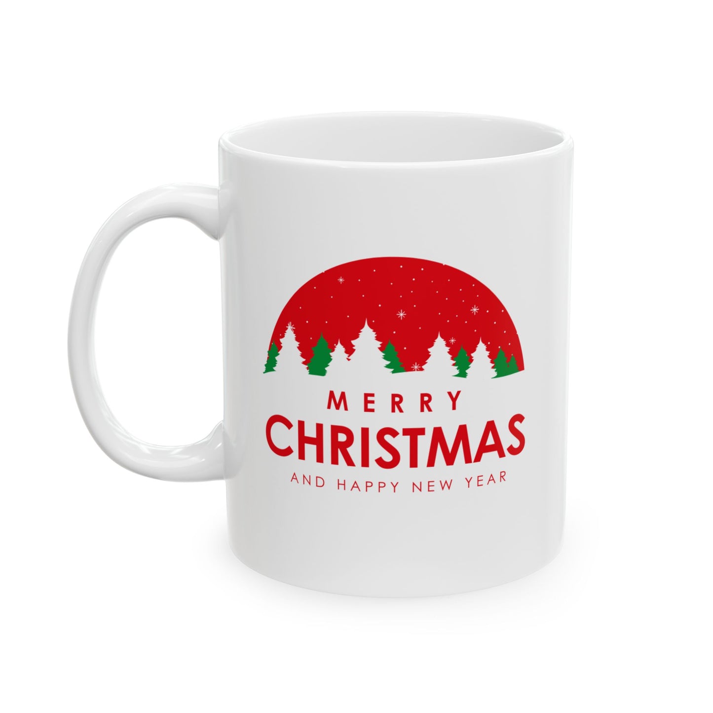 Christmas Ceramic Mug, Holiday Gift