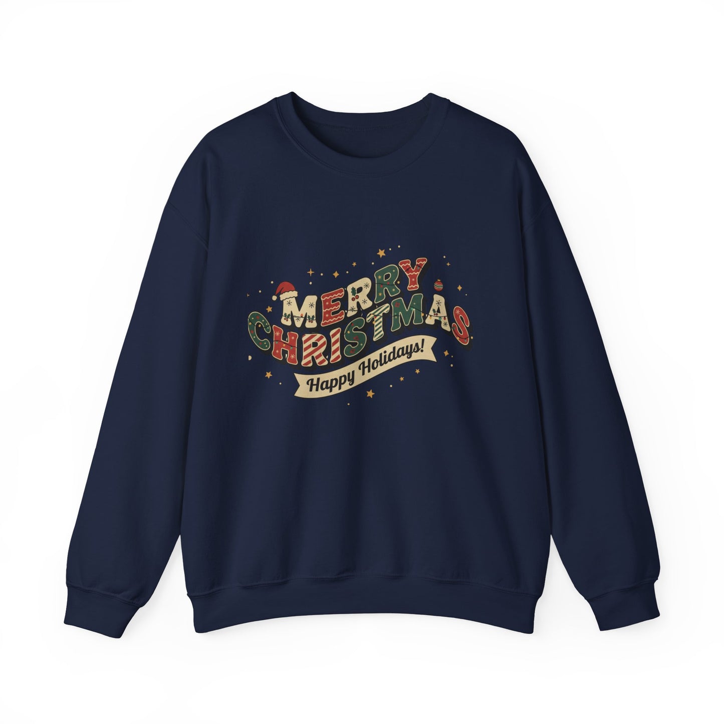 Cozy Holiday Crewneck Sweatshirt - Merry Christmas Design