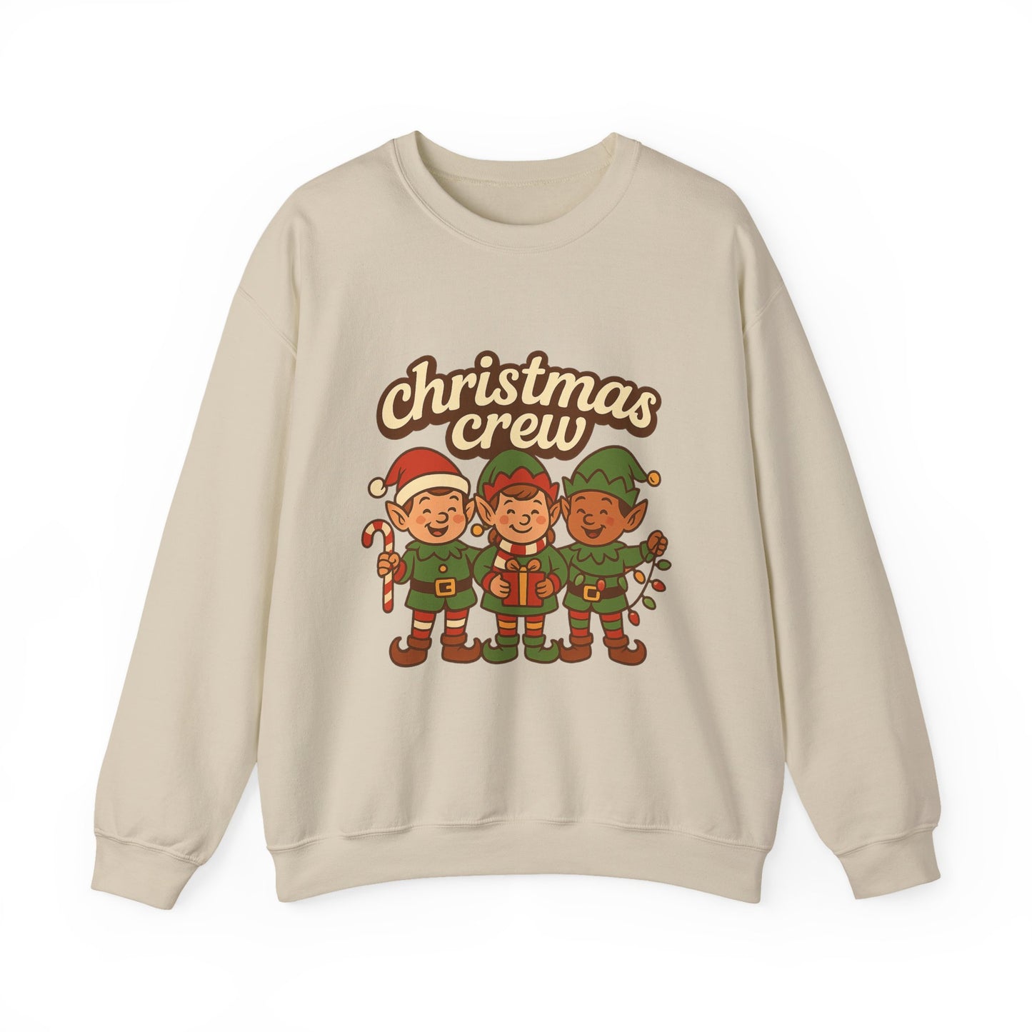 The crew of Christmas elves Unisex Heavy Blend™ Crewneck Sweatshirt