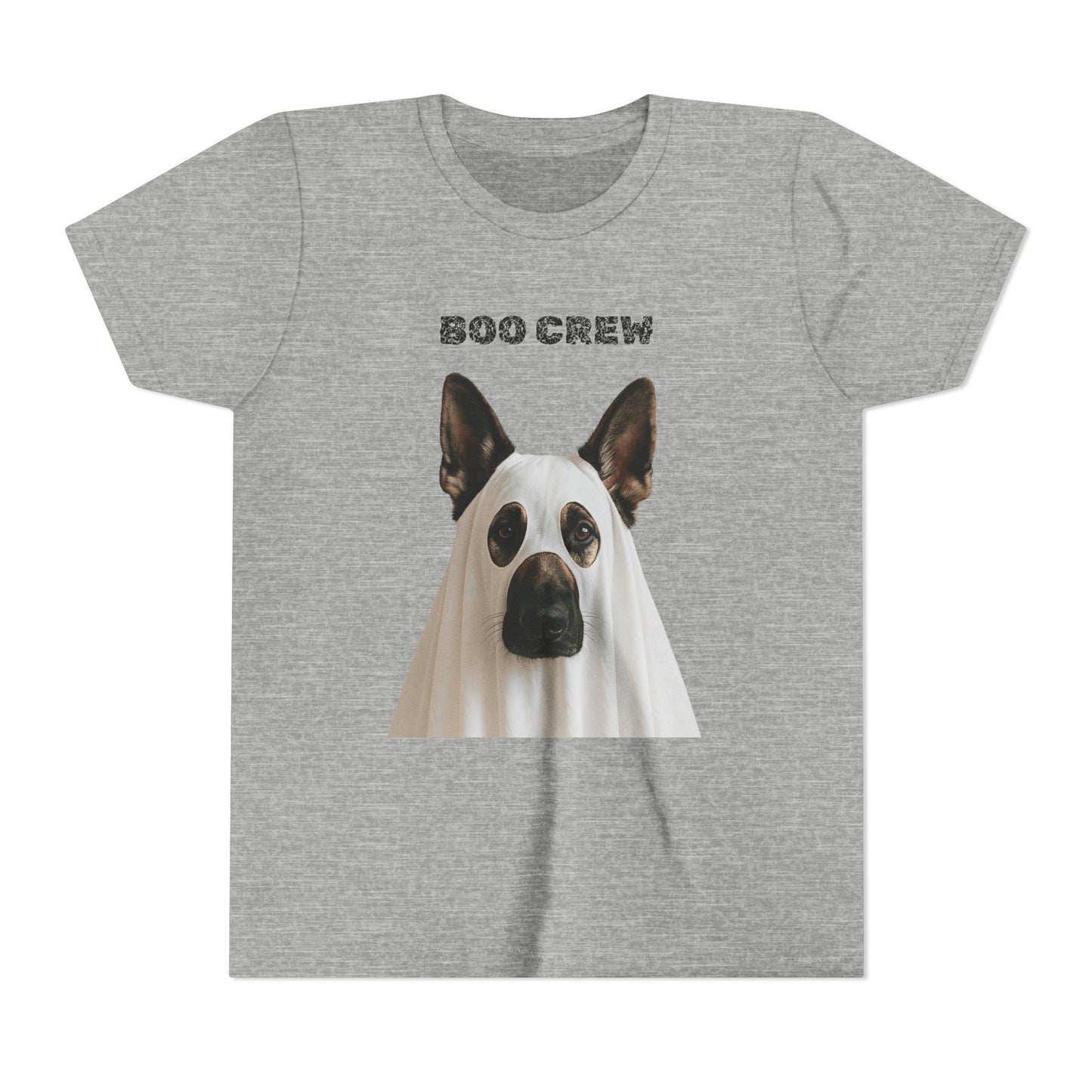 Boo Crew Youth German Shepard Tee, Fun Halloween Shirt
