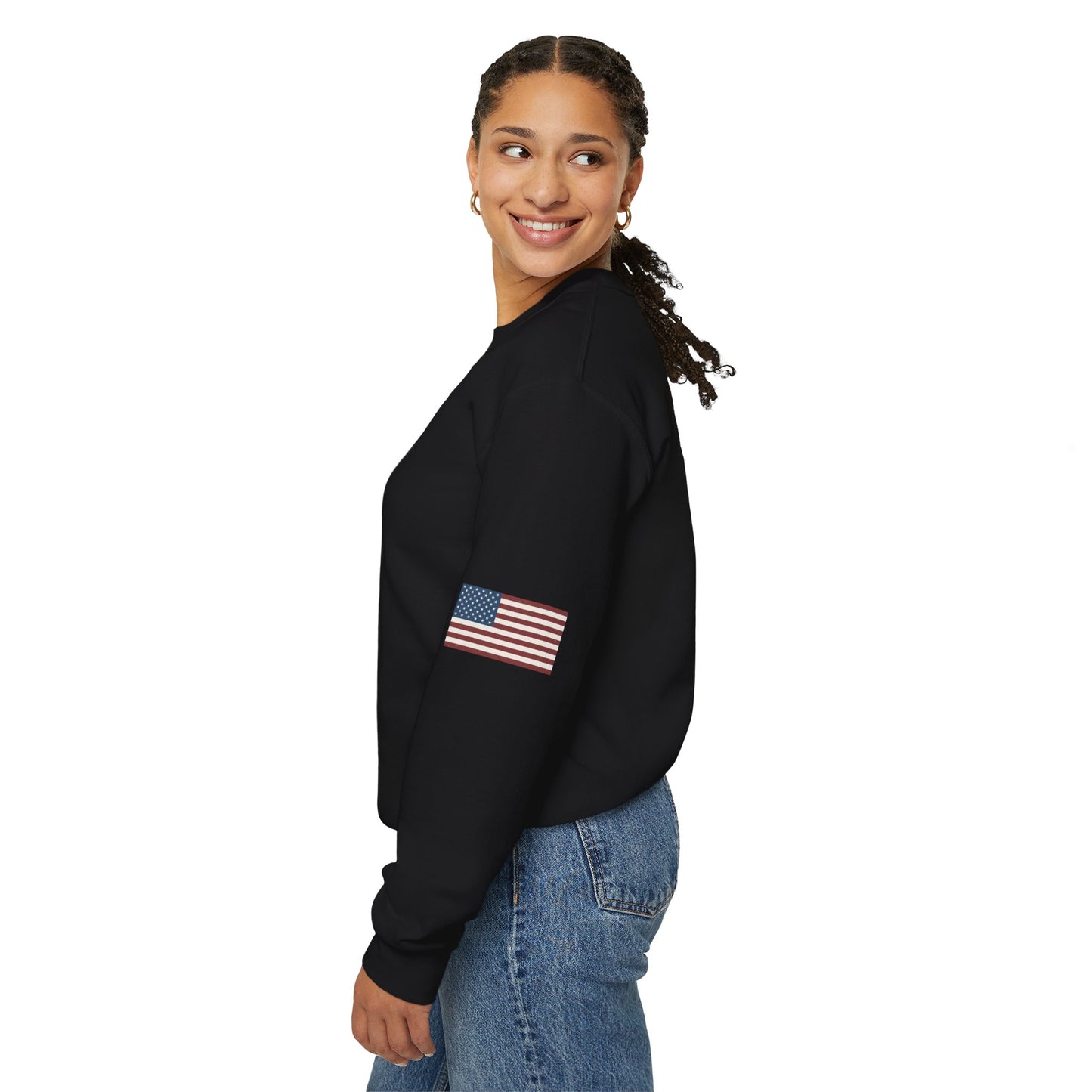 Patriotic Crewneck Sweatshirt, American Spirit Sweatshirt, Vintage Style Crewneck, 4th of July Outfit, Unisex Sweatshirt