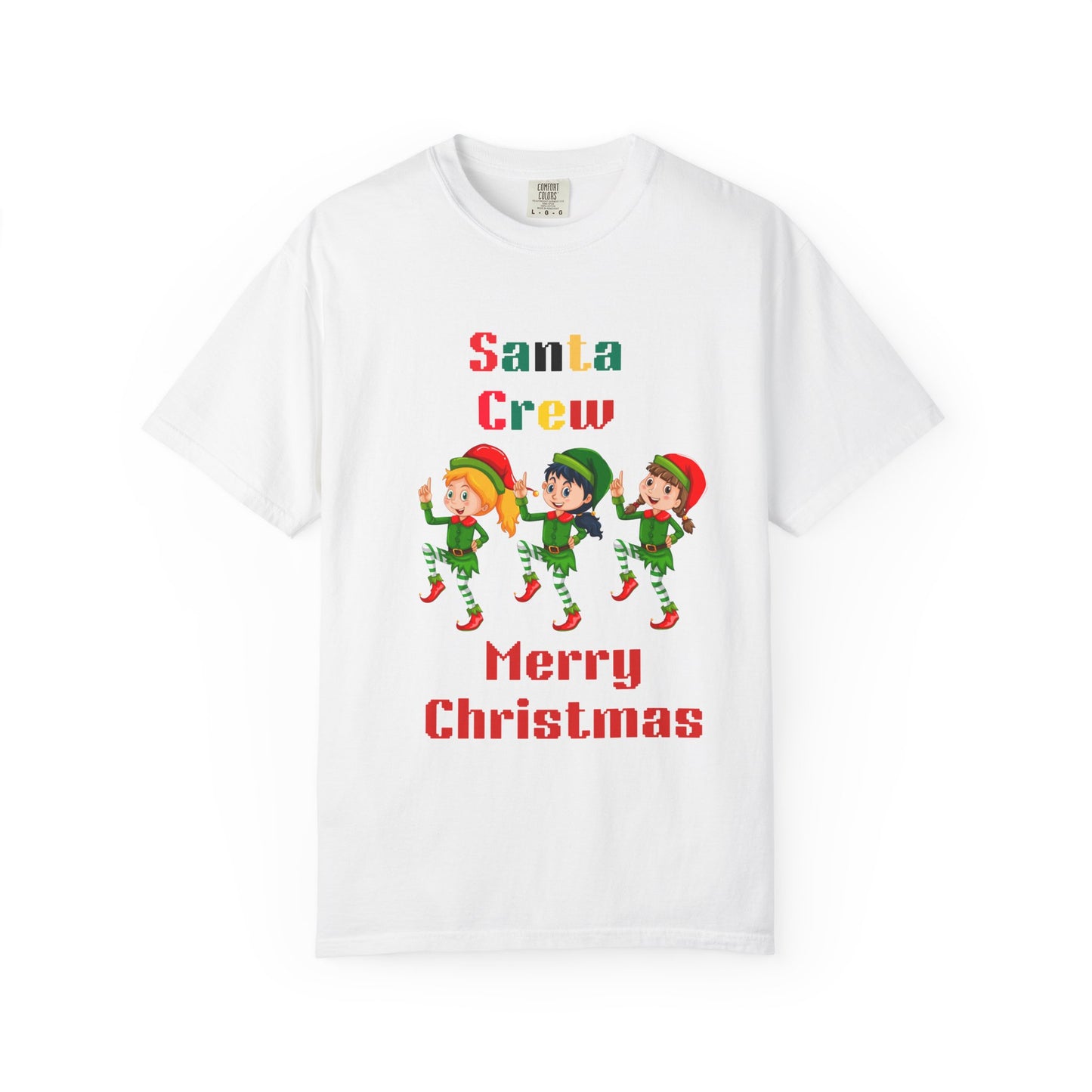 Christmas Elf T-Shirt, Fun Holiday Tee, Santa Crew Shirt, Cute Family Matching Tee, Festive Gift for Kids & Adults