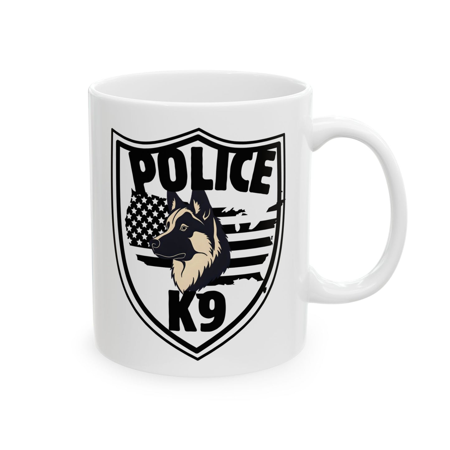 Police Shield Ceramic Mug - Perfect Gift for Law Enforcement, Police Appreciation, & Everyday Use