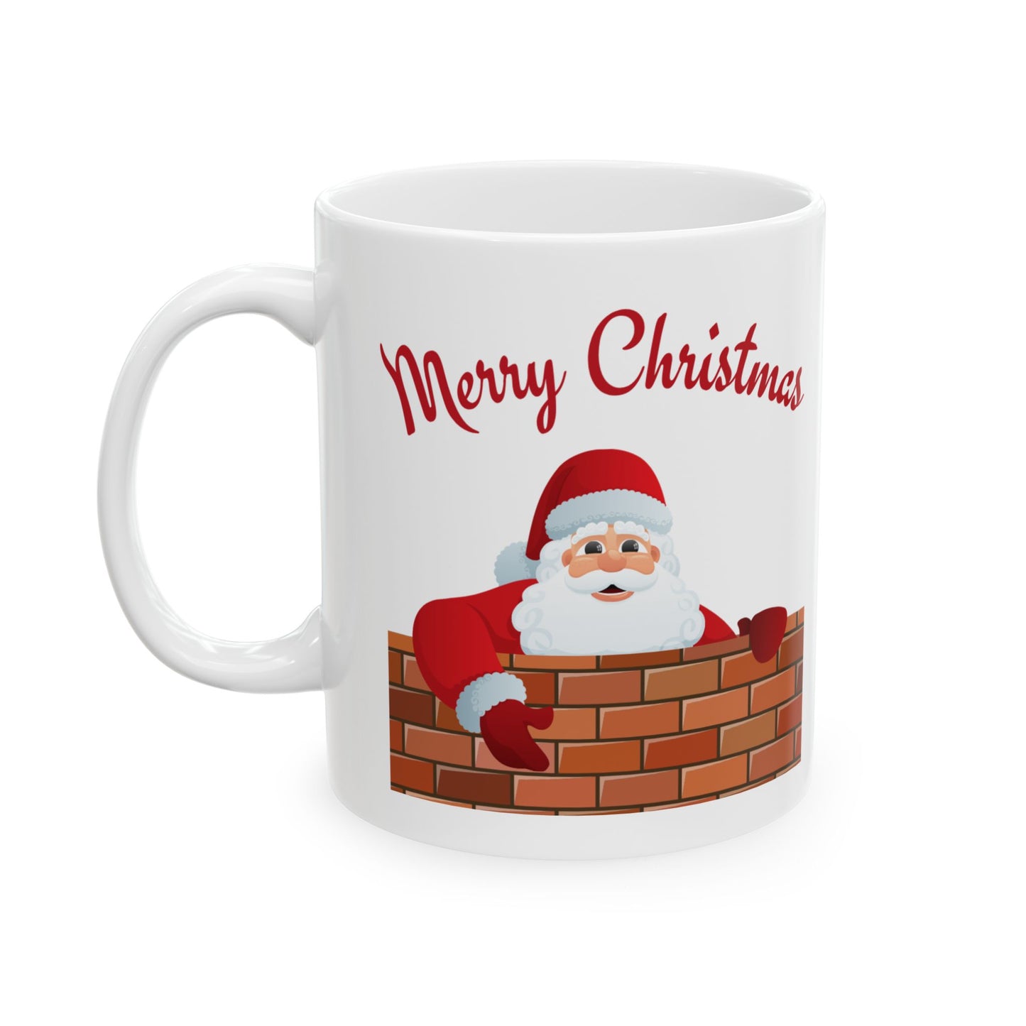 Santa Claus Christmas Mug - Festive Holiday Coffee Cup, Xmas Gift