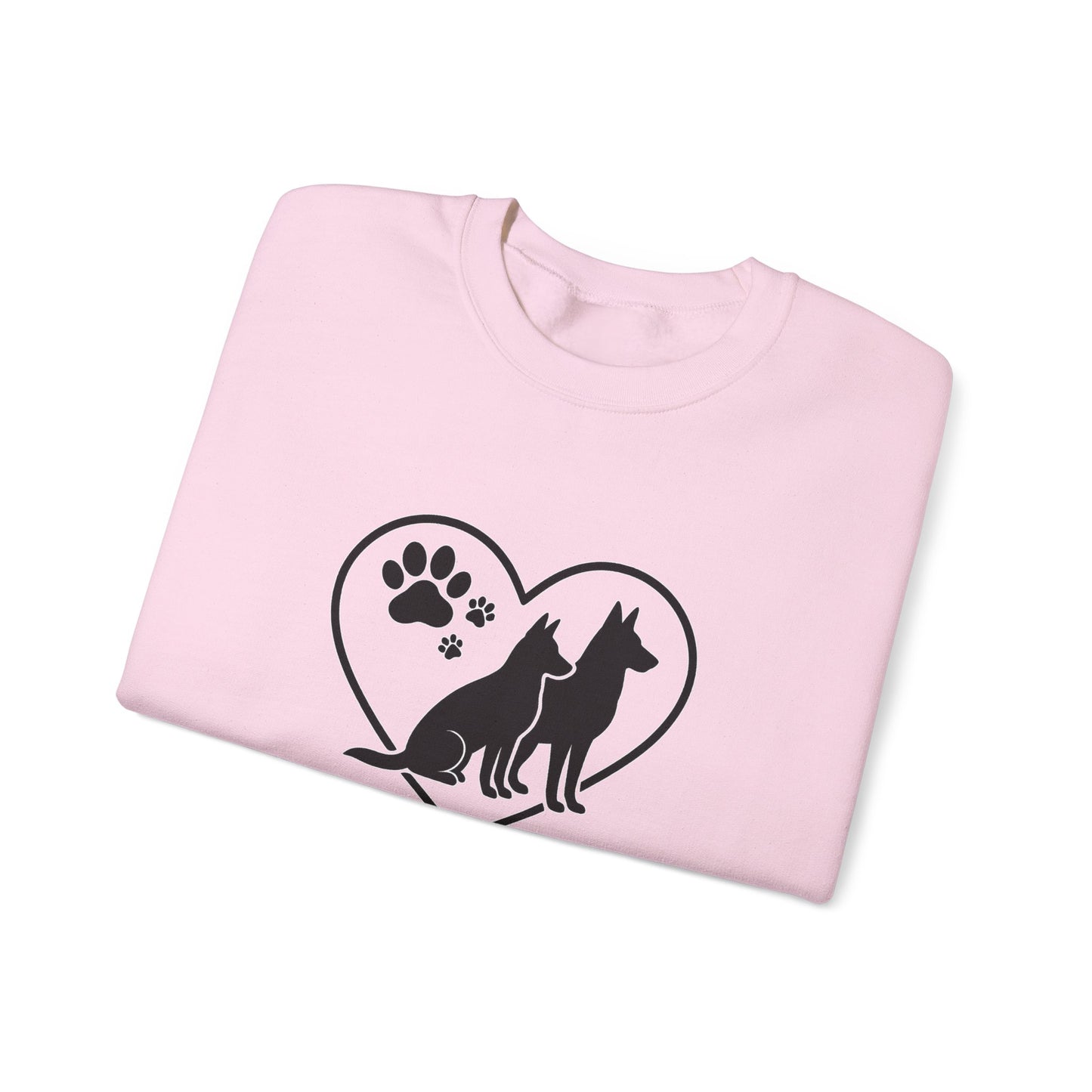 Pawprint Love Sweatshirt for Dog Lovers | Cozy Crewneck, Gift for Pet Owners, Animal Lovers, Dog Mom, Casual Style