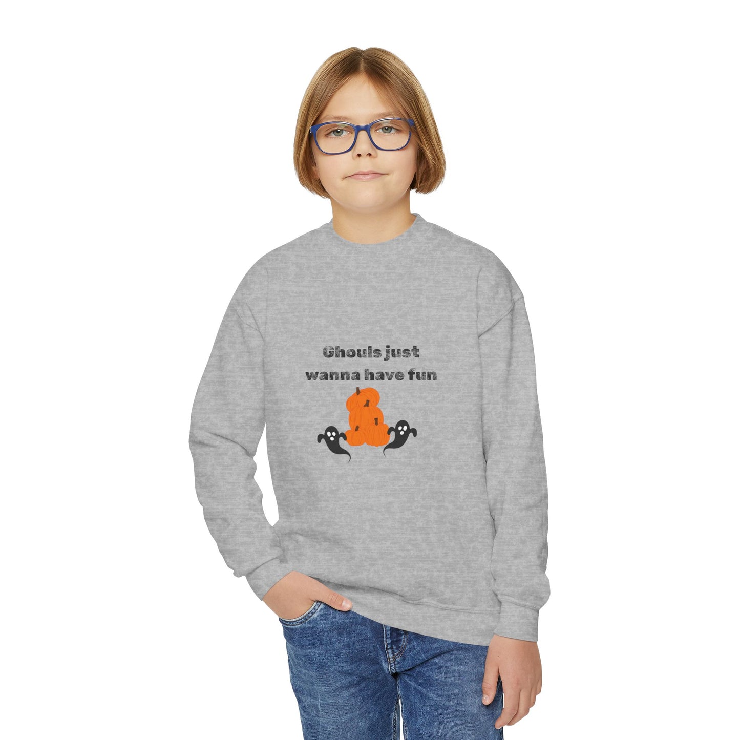 Ghouls Just Want to Have Fun Youth Crewneck Sweatshirt