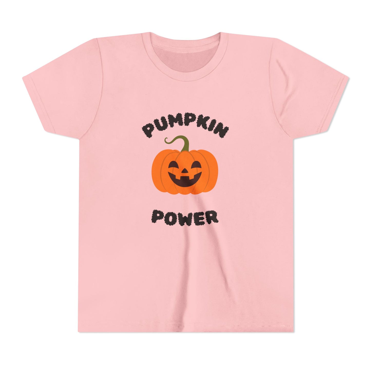 Halloween Youth T-Shirt with Pumpkin Power Design