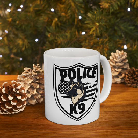 Police Shield Ceramic Mug - Perfect Gift for Law Enforcement, Police Appreciation, & Everyday Use