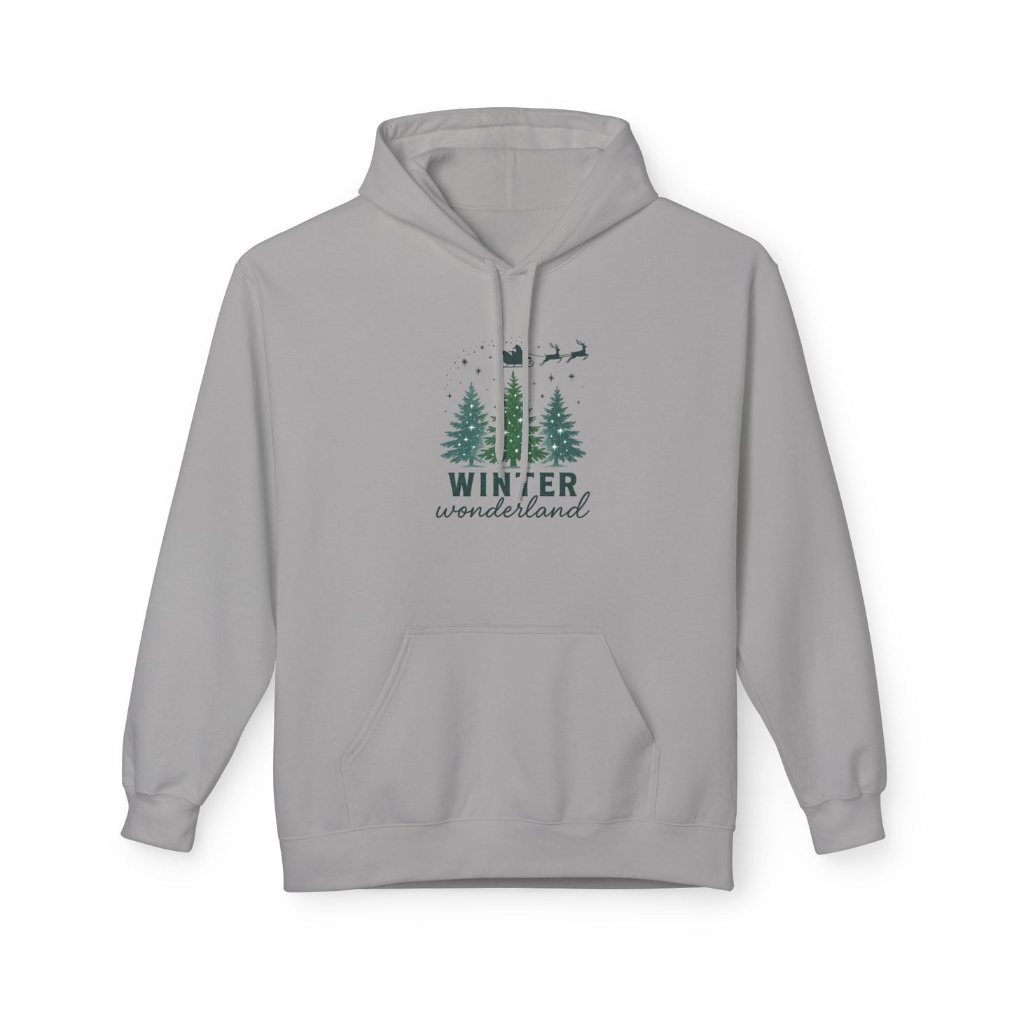Cozy Winter Wonderland Hoodie, Festive Holiday Sweatshirt, Christmas Gift, Unisex Fleece Pullover, Winter Apparel