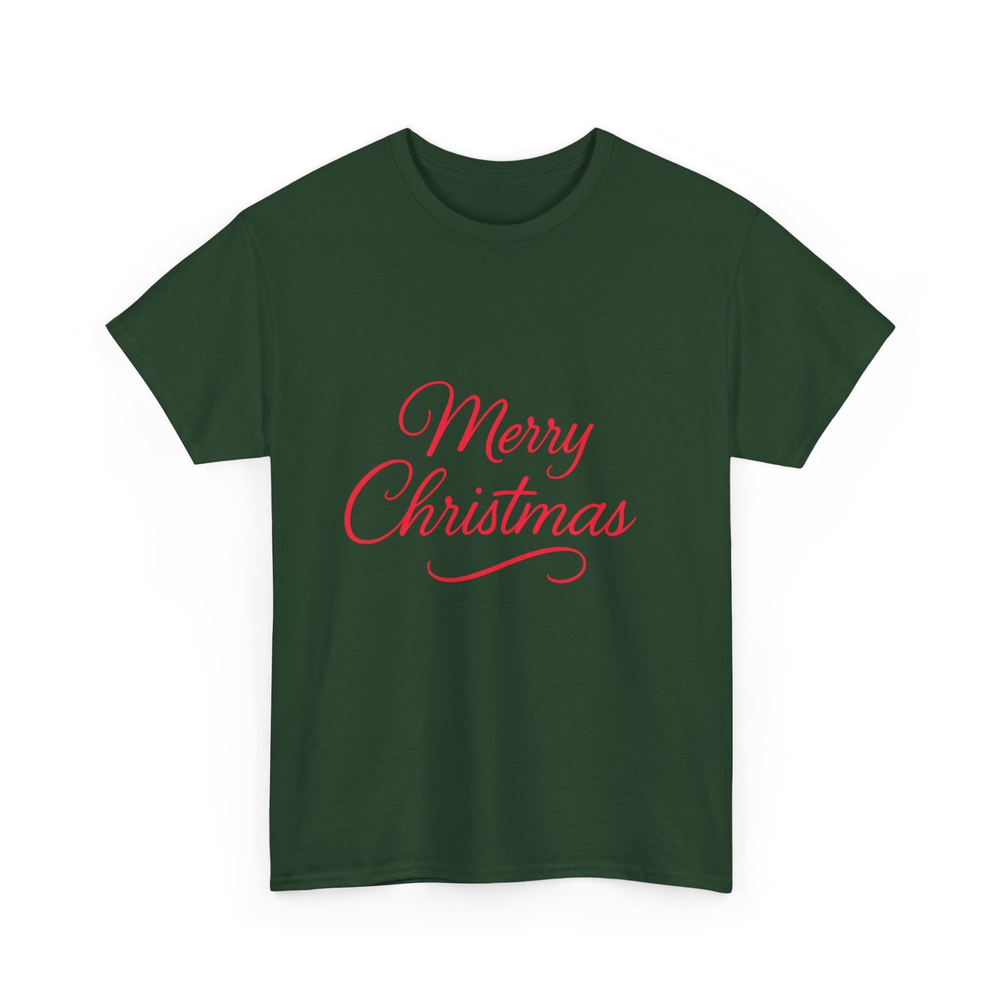 Merry Christmas Unisex Heavy Cotton Tee, Holiday Shirt, Christmas Gift, Festive Apparel, Seasonal Wear, Family Gathering Outfit