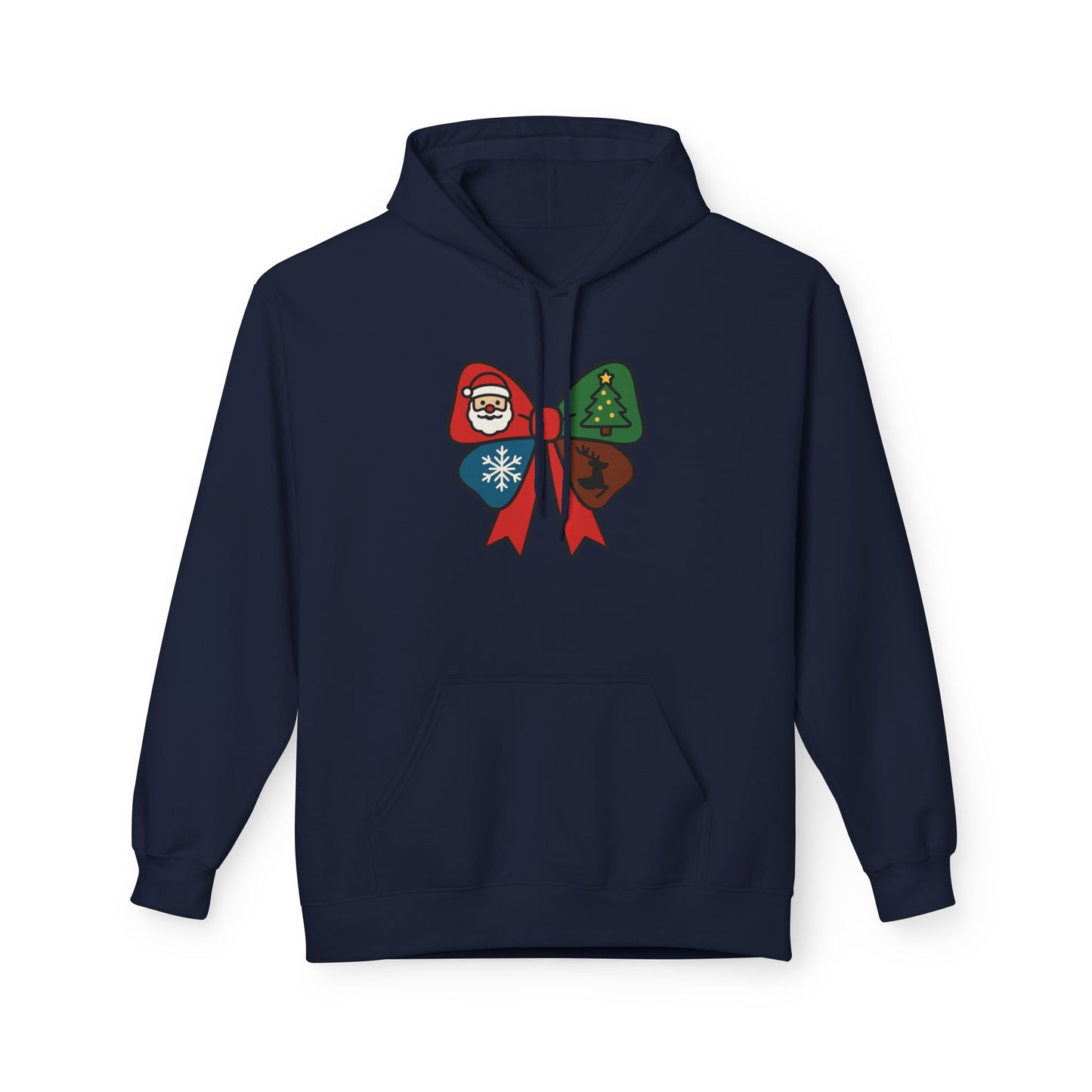 Festive Holiday Hoodie with Santa and Christmas Tree Design, Unisex Fleece Pullover, Cozy Gift for Winter Celebrations, Christmas [...]