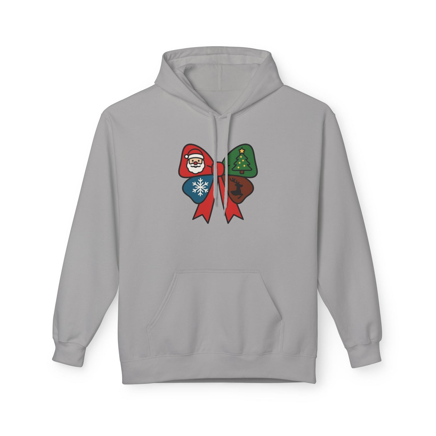 Festive Holiday Hoodie with Santa and Christmas Tree Design, Unisex Fleece Pullover, Cozy Gift for Winter Celebrations, Christmas [...]