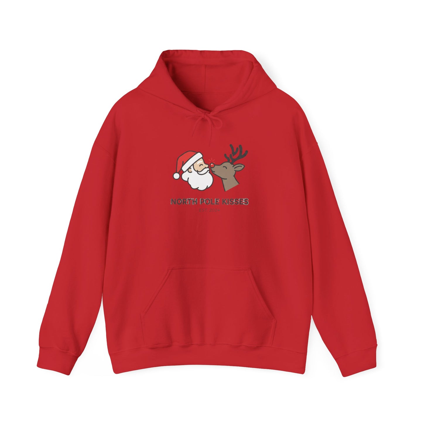 Christmas 'North Pole Kisses' Hoodie for Unisex