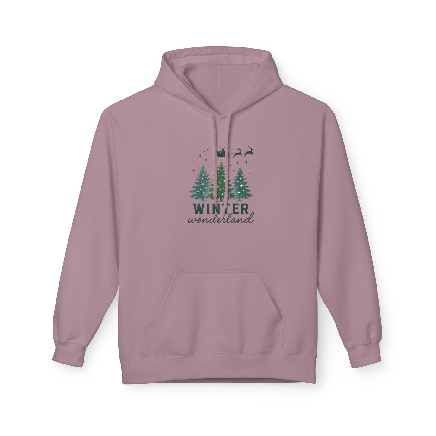 Cozy Winter Wonderland Hoodie, Festive Holiday Sweatshirt, Christmas Gift, Unisex Fleece Pullover, Winter Apparel