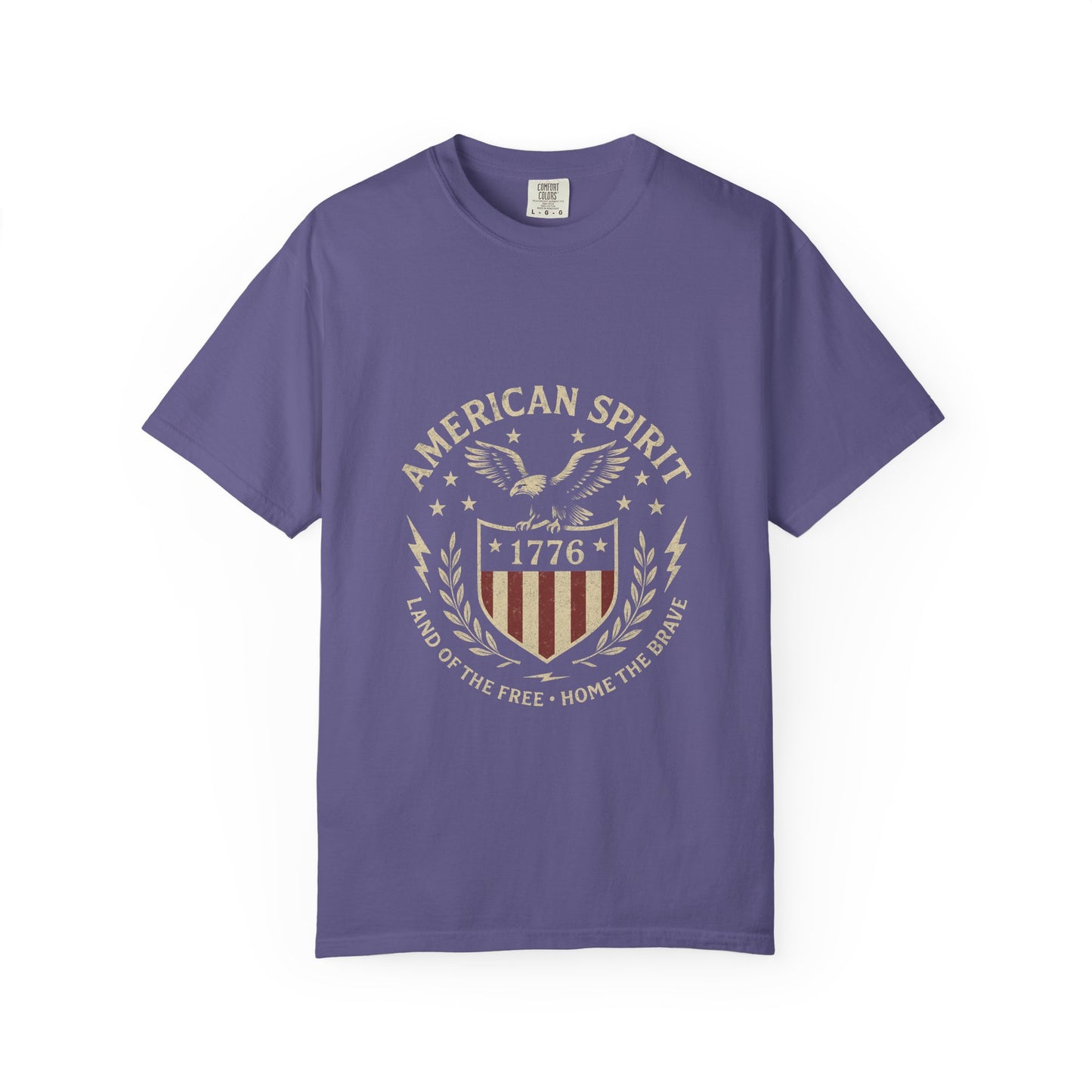 American Spirit Unisex Garment-Dyed T-shirt, Patriotic Tee, Independence Day Shirt, Casual Wear, Gift for Freedom Lovers