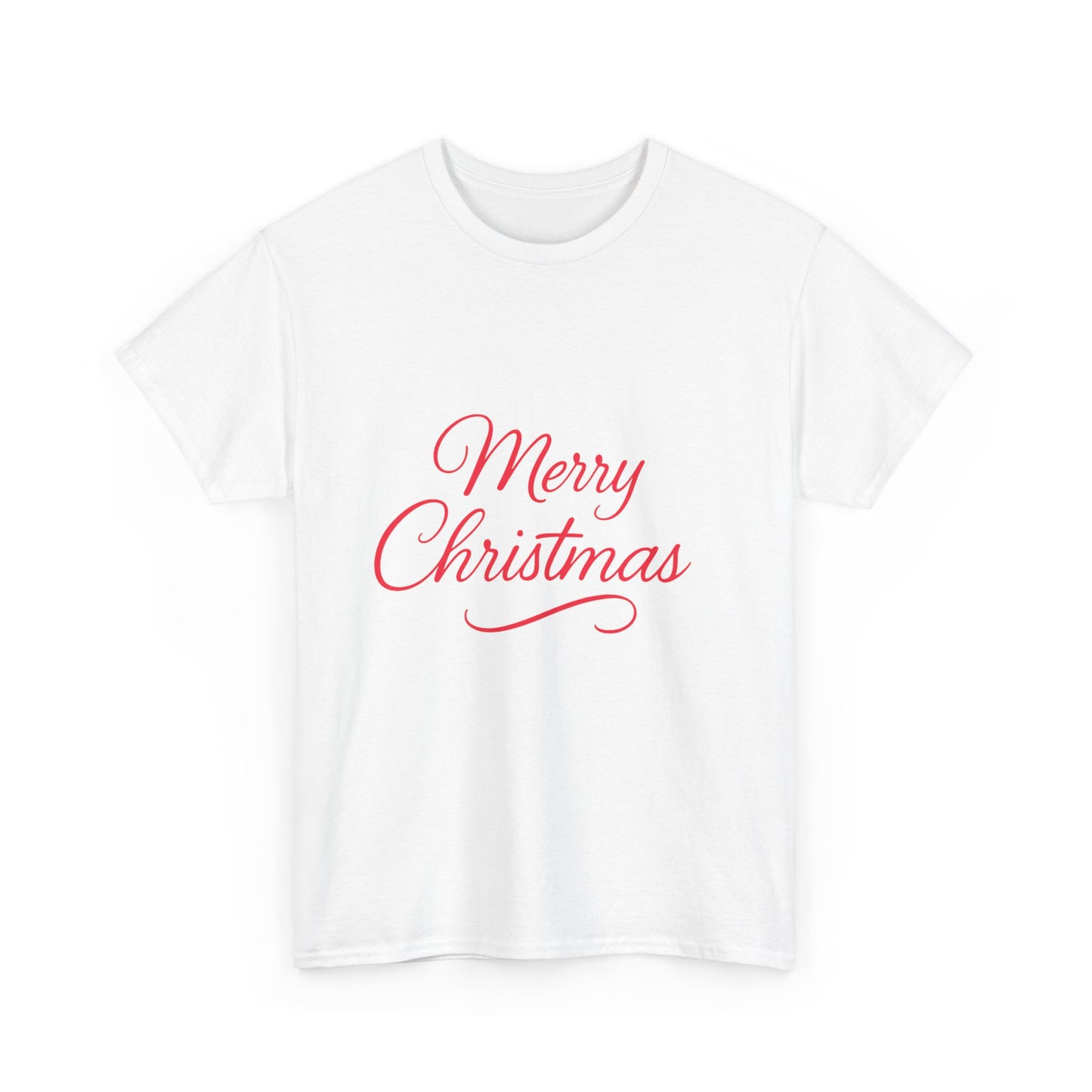 Merry Christmas Unisex Heavy Cotton Tee, Holiday Shirt, Christmas Gift, Festive Apparel, Seasonal Wear, Family Gathering Outfit