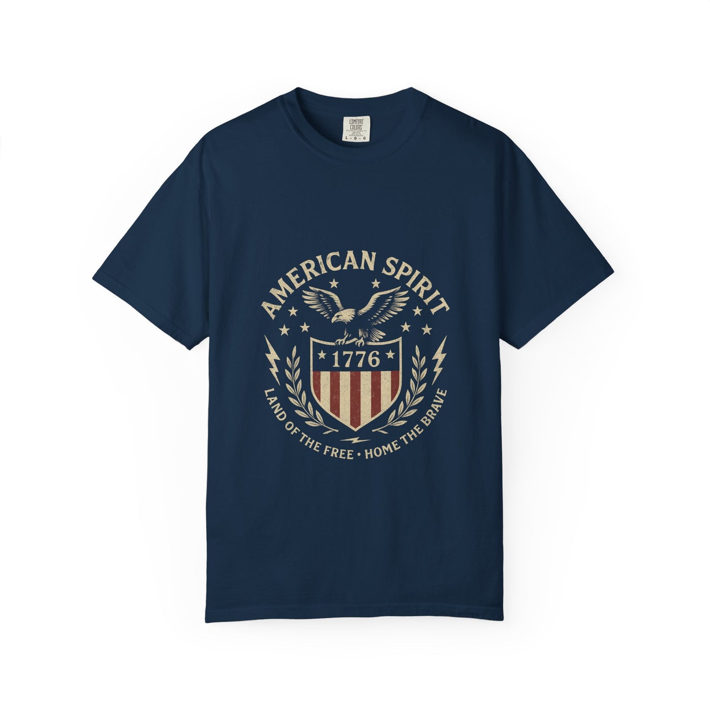 American Spirit Unisex Garment-Dyed T-shirt, Patriotic Tee, Independence Day Shirt, Casual Wear, Gift for Freedom Lovers