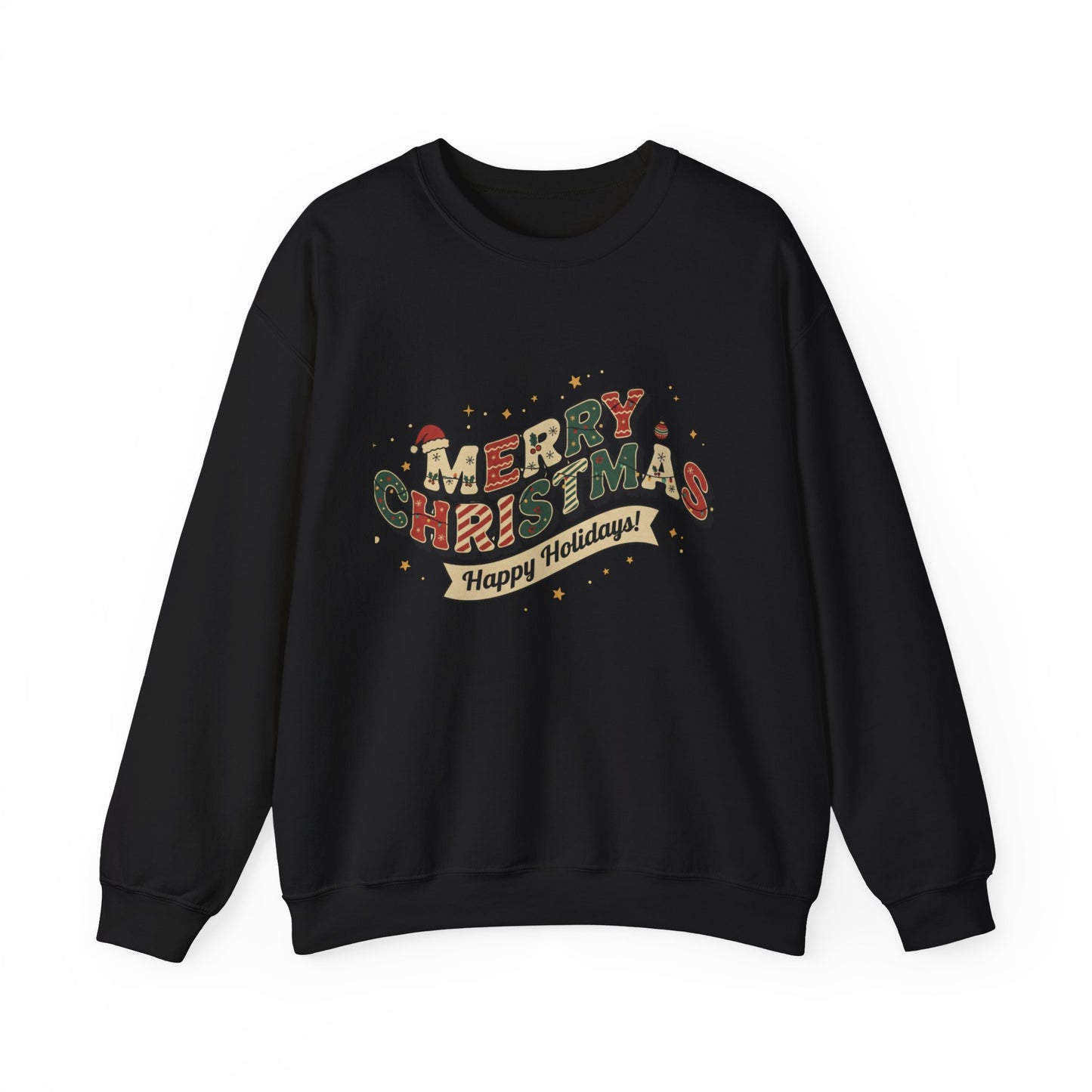 Cozy Holiday Crewneck Sweatshirt - Merry Christmas Design