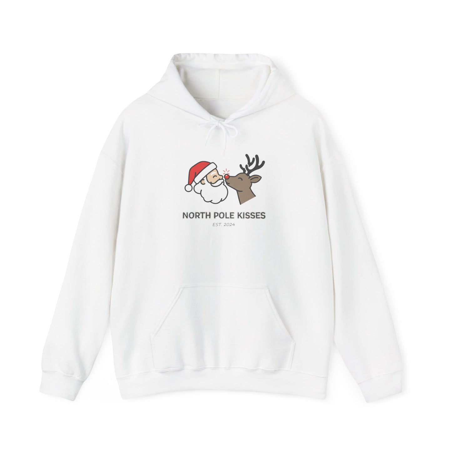 Christmas 'North Pole Kisses' Hoodie for Unisex
